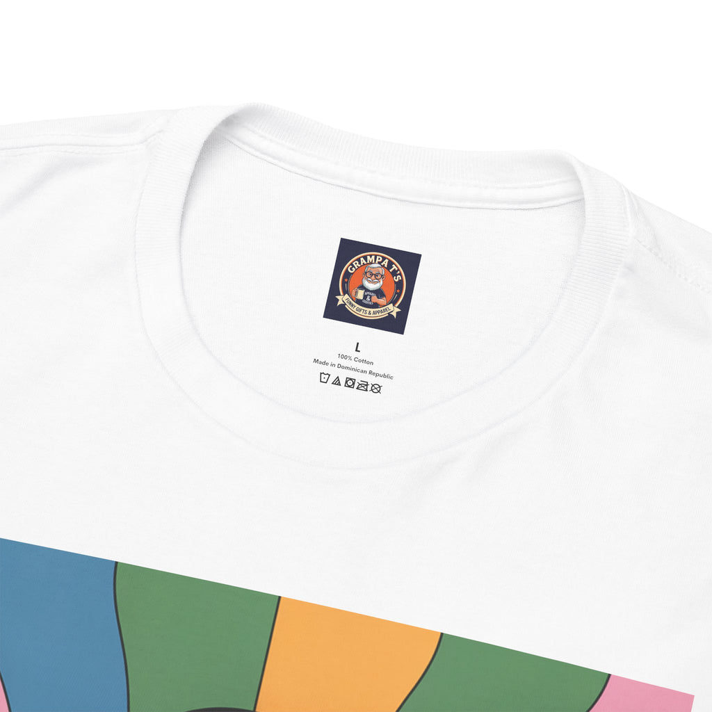 Fun Hippy Mushroom Cheerful Graphic Tee, Positive Vibes T-Shirt for Everyday Wear, Gift for Nature Lovers, Trendy Casual Wear, Eco-Friendly Fashion