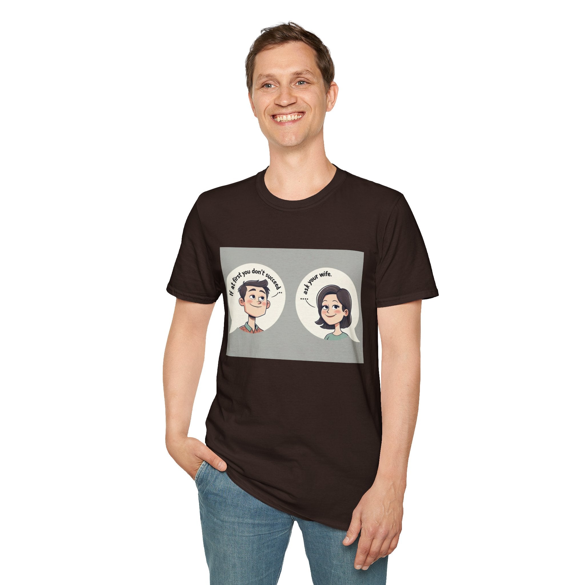 Playful Conversation T-Shirt, Funny Graphic Tee, Unisex Humor Shirt, Casual Wear, Gift for Friends, Quirky Outfit