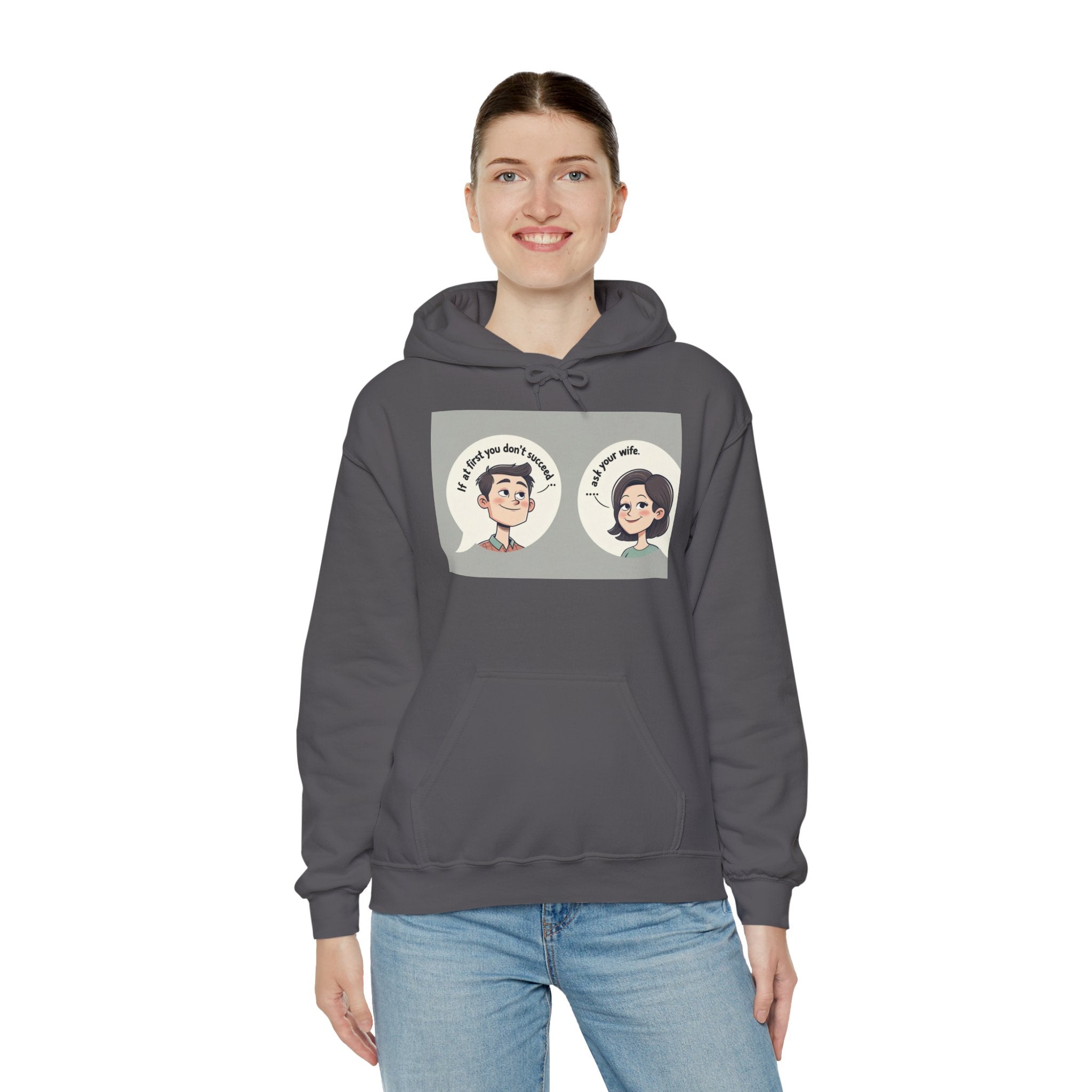 Whimsical Conversation Hoodie - Fun Sweatshirt for Friends, Cozy Gift, Casual Wear, Graphic Pullover, Unisex Apparel