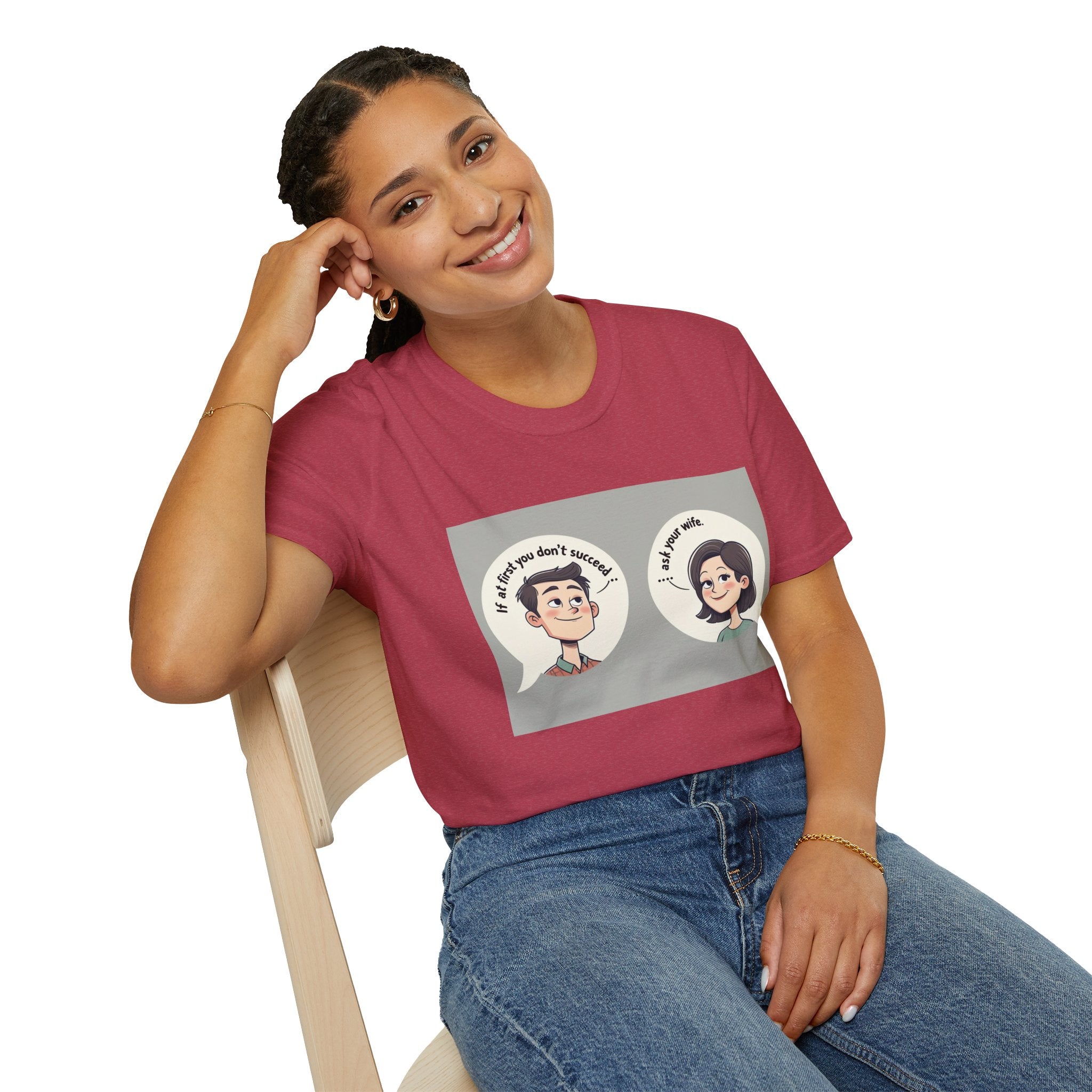 Playful Conversation T-Shirt, Funny Graphic Tee, Unisex Humor Shirt, Casual Wear, Gift for Friends, Quirky Outfit