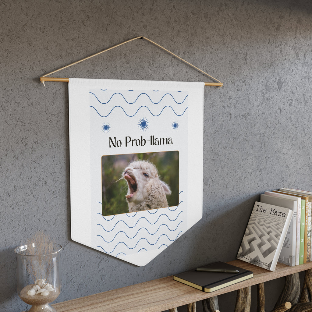 No Prob-Llama Wall Banner – Funny Animal Decor for Nurseries, Offices & Quirky Gift Lovers