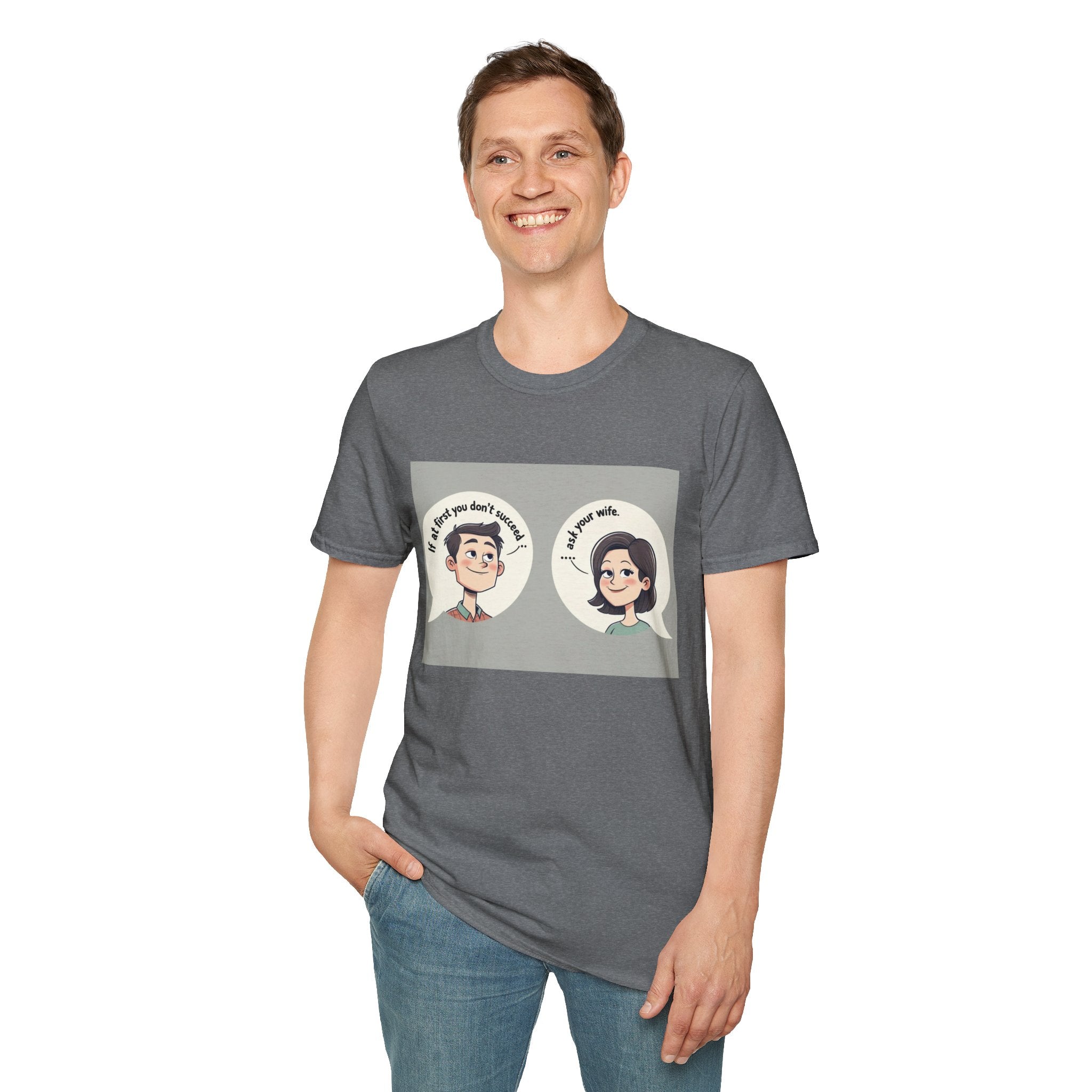 Playful Conversation T-Shirt, Funny Graphic Tee, Unisex Humor Shirt, Casual Wear, Gift for Friends, Quirky Outfit