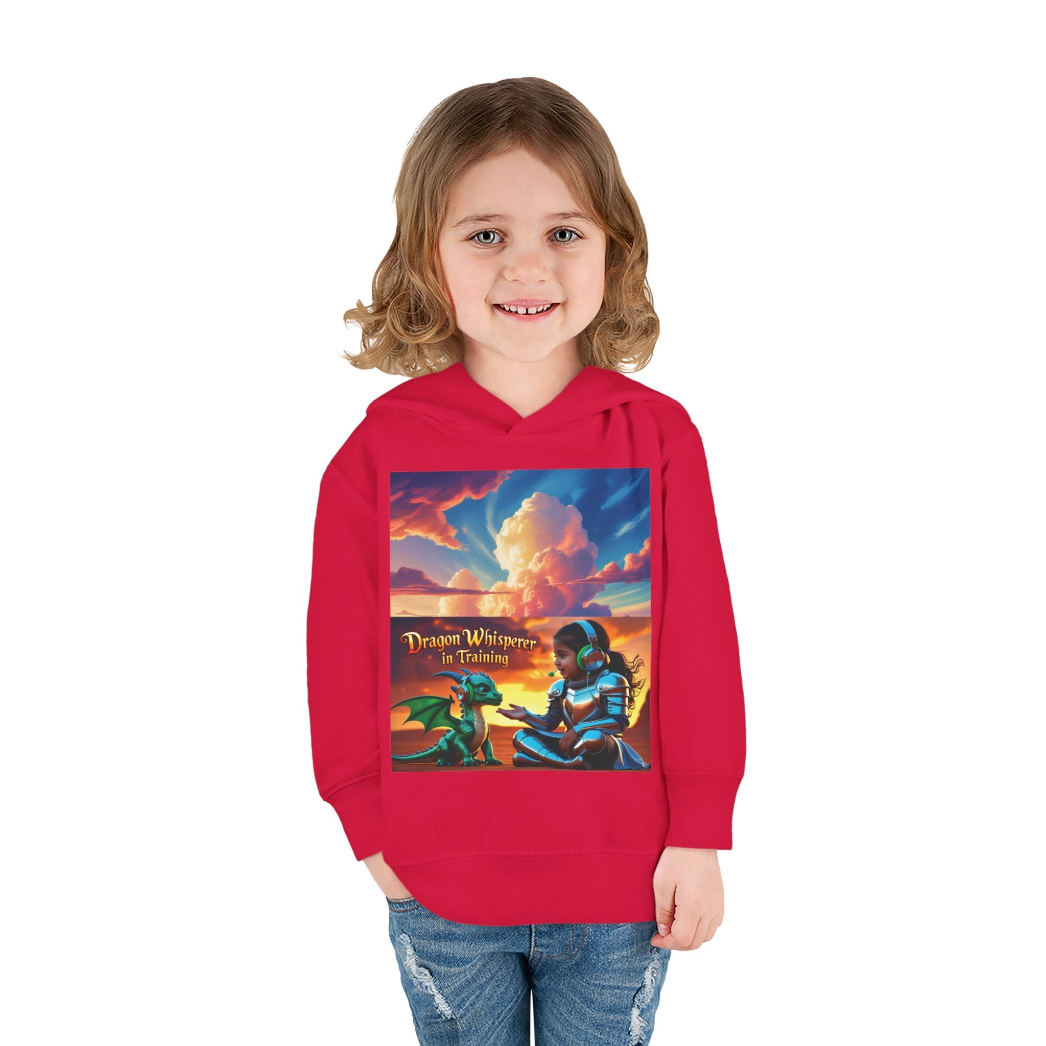Grampa T’s Toddler Dragon Hoodie – “Dragon Whisperer in Training” Fleece | Cozy Fun Gift for Toddlers, Young Dreamers & Birthday Boys/Girls!