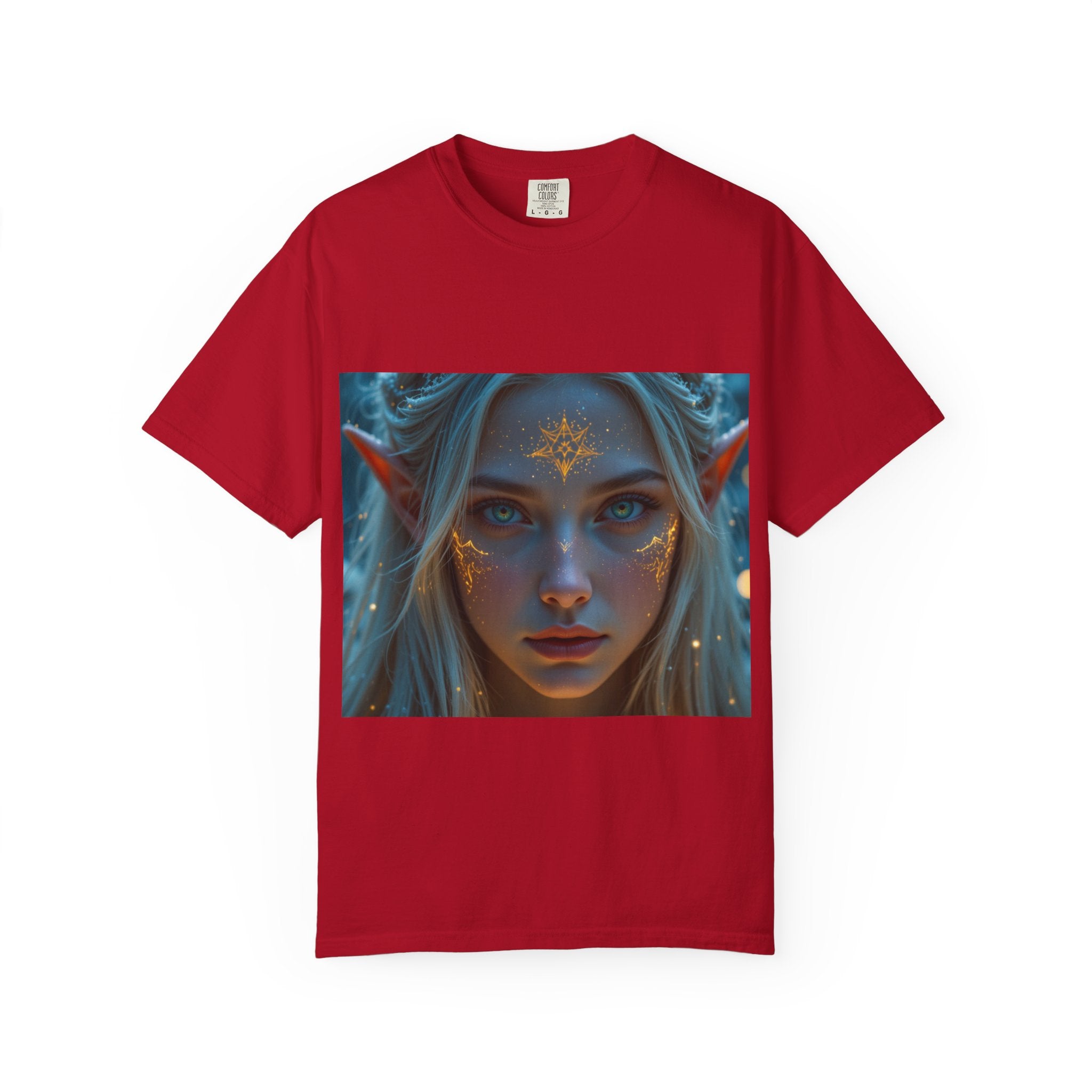 Fantasy-Inspired Elf Princess Unisex T-Shirt, Boho Style Tee for Art Lovers, Gift for Creatives, Dreamy Aesthetic Shirt, Unique Fan Merchandise