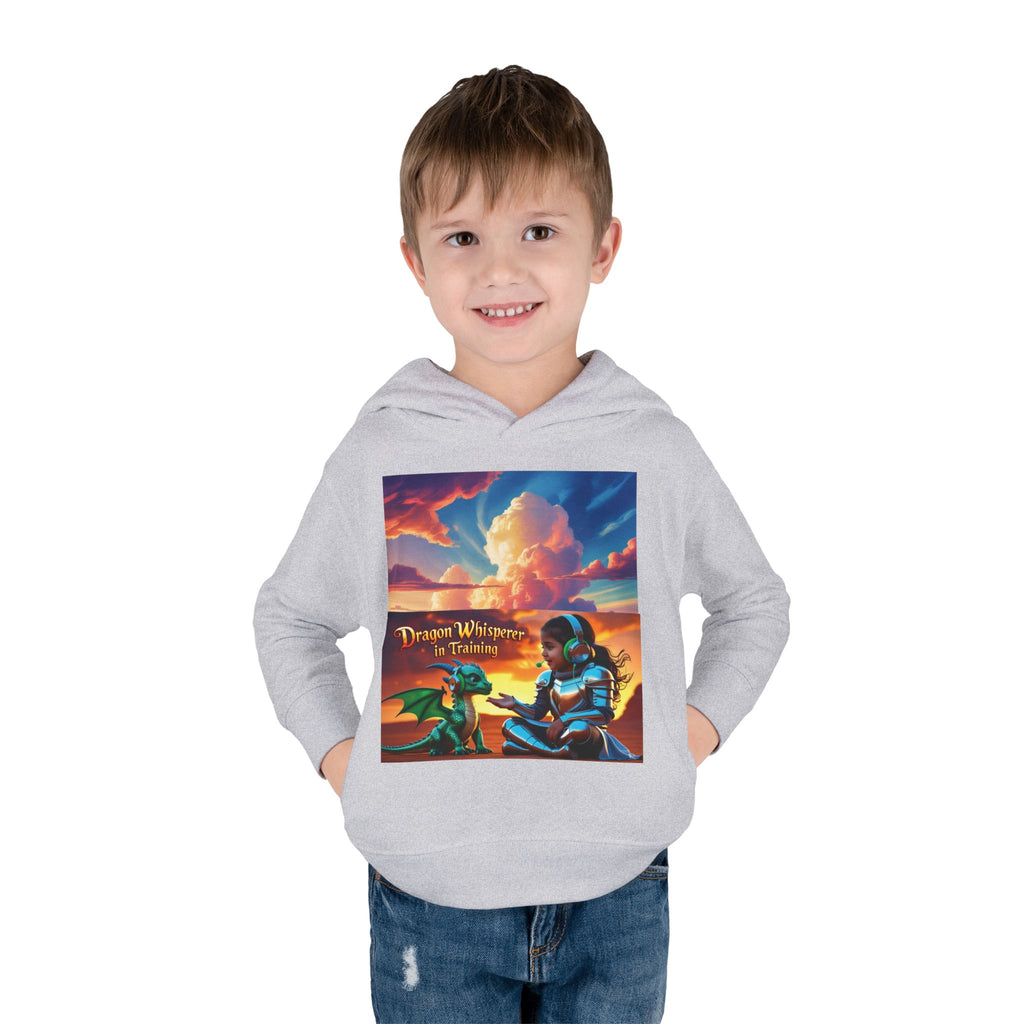 Grampa T’s Toddler Dragon Hoodie – “Dragon Whisperer in Training” Fleece | Cozy Fun Gift for Toddlers, Young Dreamers & Birthday Boys/Girls!