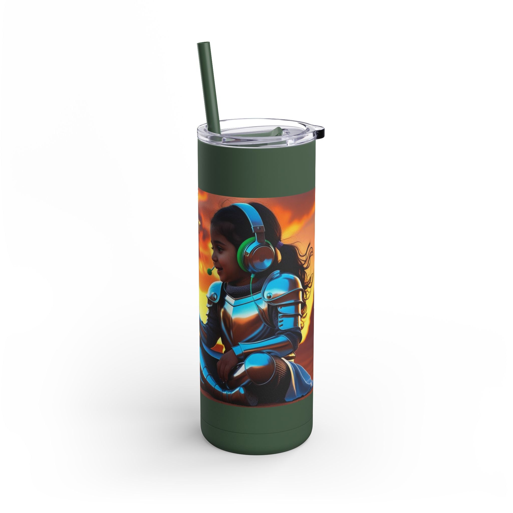 Grampa T’s “Dragon Whisperer Fuel” Matte Tumbler – 20oz Travel Mug for Young Beast Tamers & Fantasy Fanatics | Epic Gift for Kids, Dreamers & Dragon Lovers