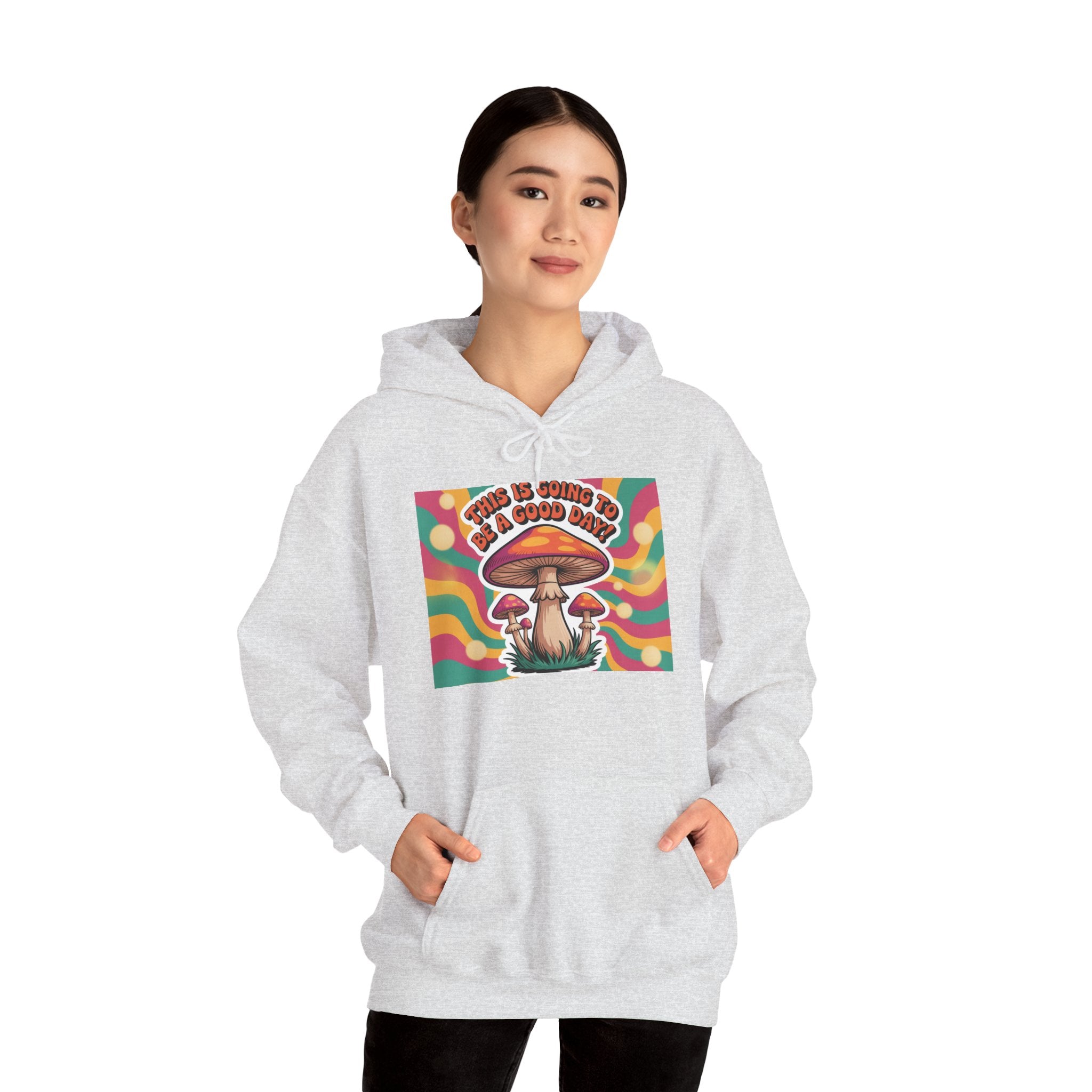 Groovy Mushroom Hoodie - Psychedelic Sweatshirt for Festivals, Cozy Gift for Nature Lovers, Unisex Pull-over for Good Vibes