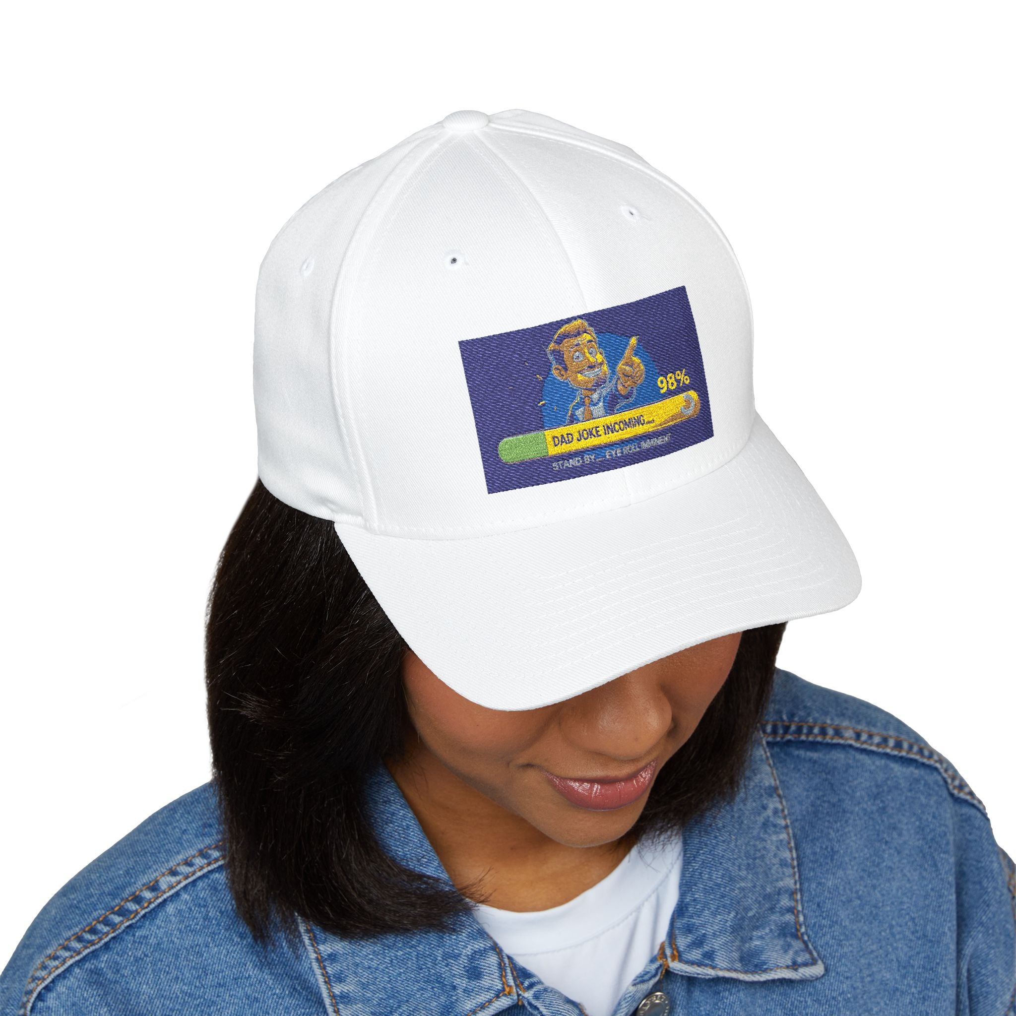 Embroidered Closed-Back Structured Cap - Trendy Apparel for Everyday Wear, Gifts for Him, Casual Style, Summer Accessory, Unique Design
