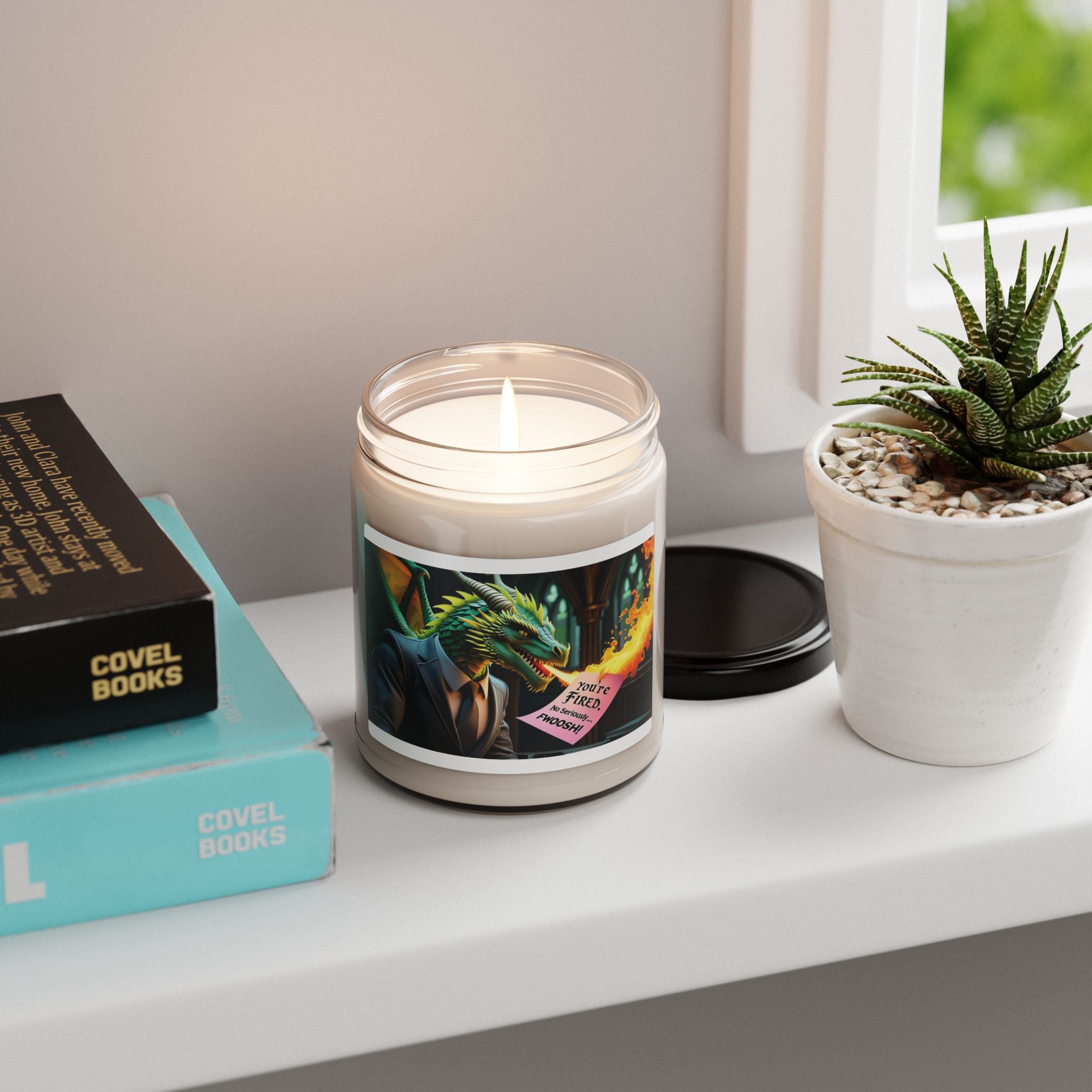 Dragon-Themed Scented Candle, Fantasy Decor, Gift for Gamers, Cozy Home Fragrance, Unique Dragon Design, Home Essentials