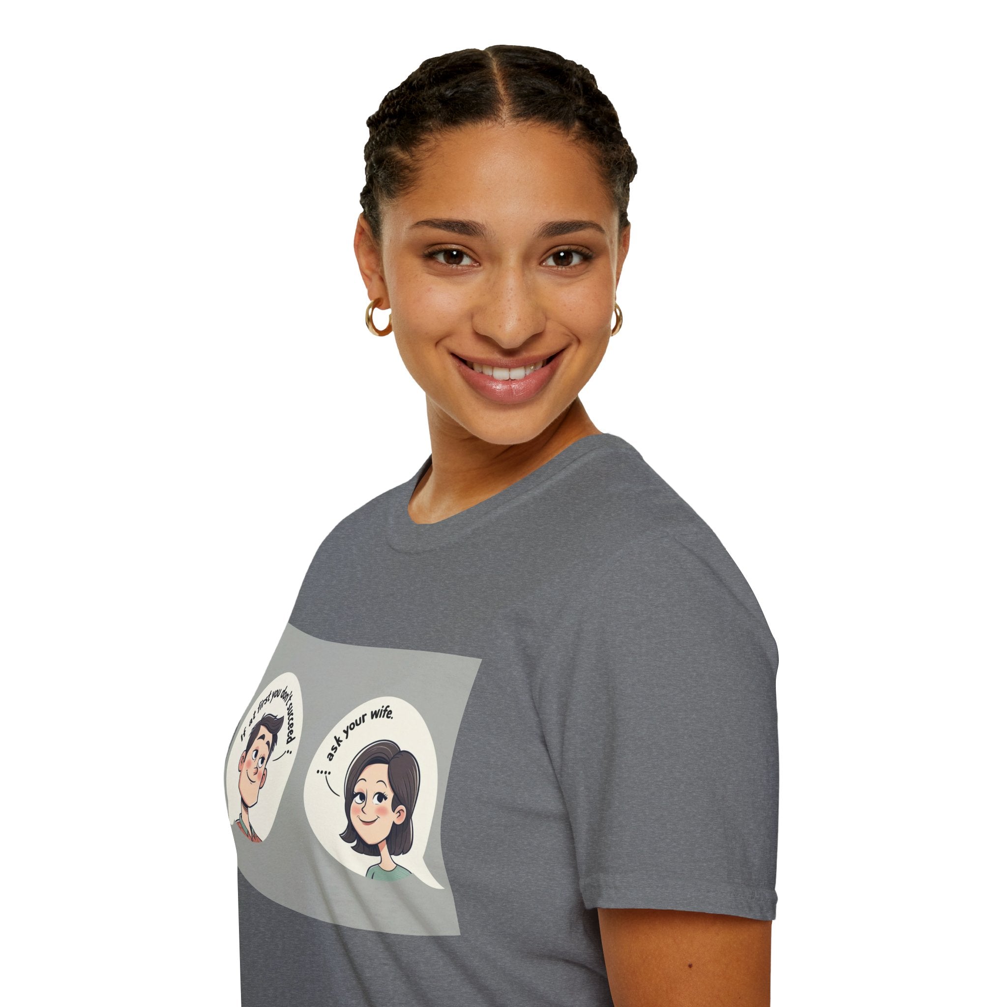Playful Conversation T-Shirt, Funny Graphic Tee, Unisex Humor Shirt, Casual Wear, Gift for Friends, Quirky Outfit