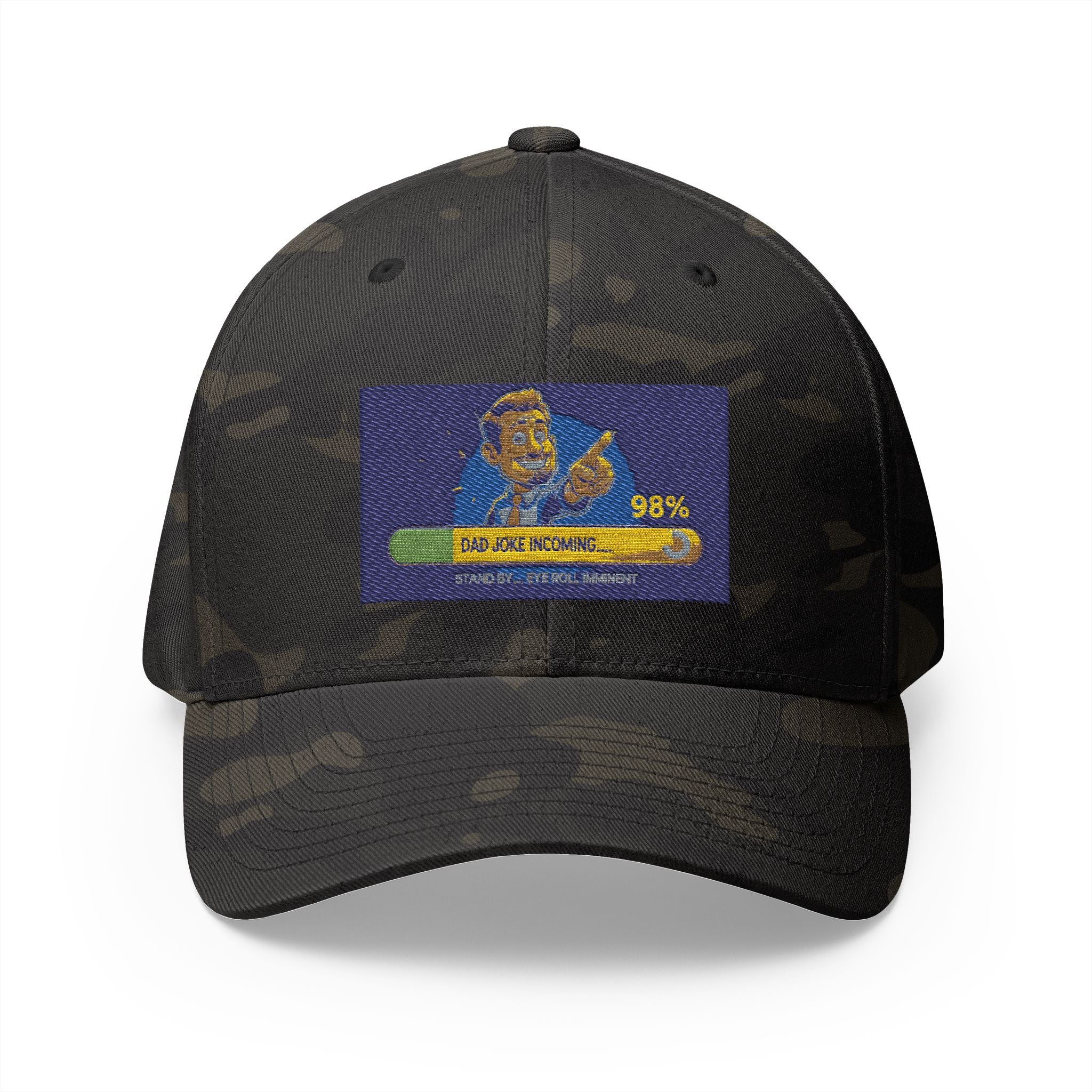 Embroidered Closed-Back Structured Cap - Trendy Apparel for Everyday Wear, Gifts for Him, Casual Style, Summer Accessory, Unique Design