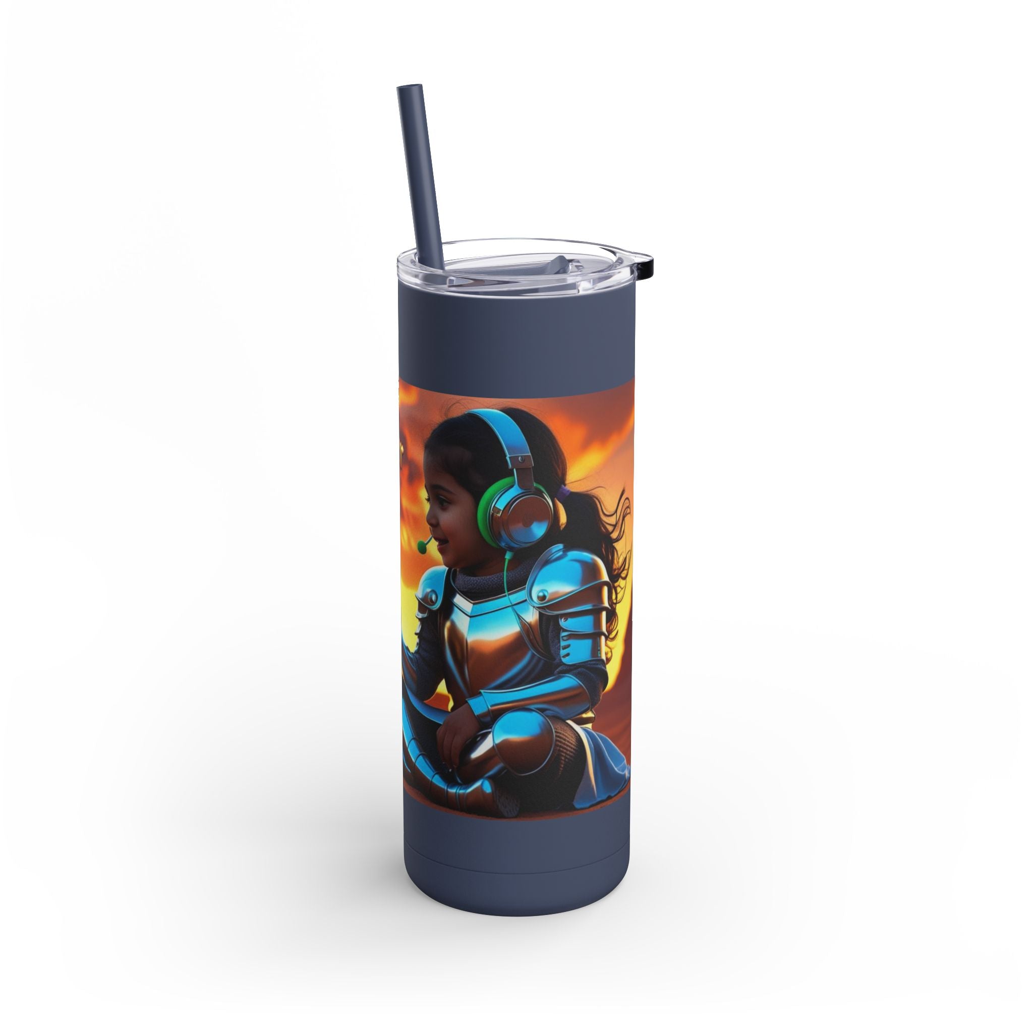Grampa T’s “Dragon Whisperer Fuel” Matte Tumbler – 20oz Travel Mug for Young Beast Tamers & Fantasy Fanatics | Epic Gift for Kids, Dreamers & Dragon Lovers