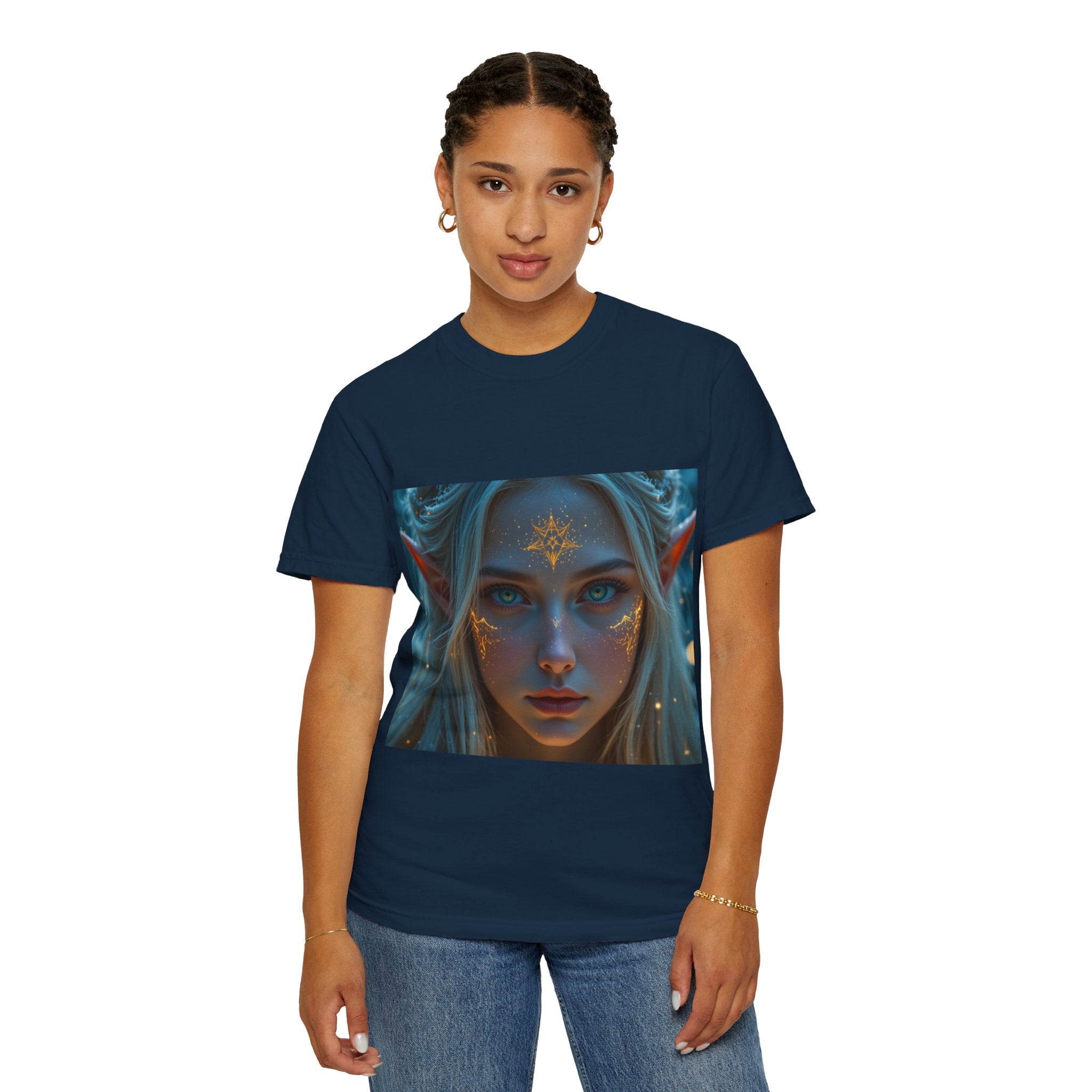 Fantasy-Inspired Elf Princess Unisex T-Shirt, Boho Style Tee for Art Lovers, Gift for Creatives, Dreamy Aesthetic Shirt, Unique Fan Merchandise