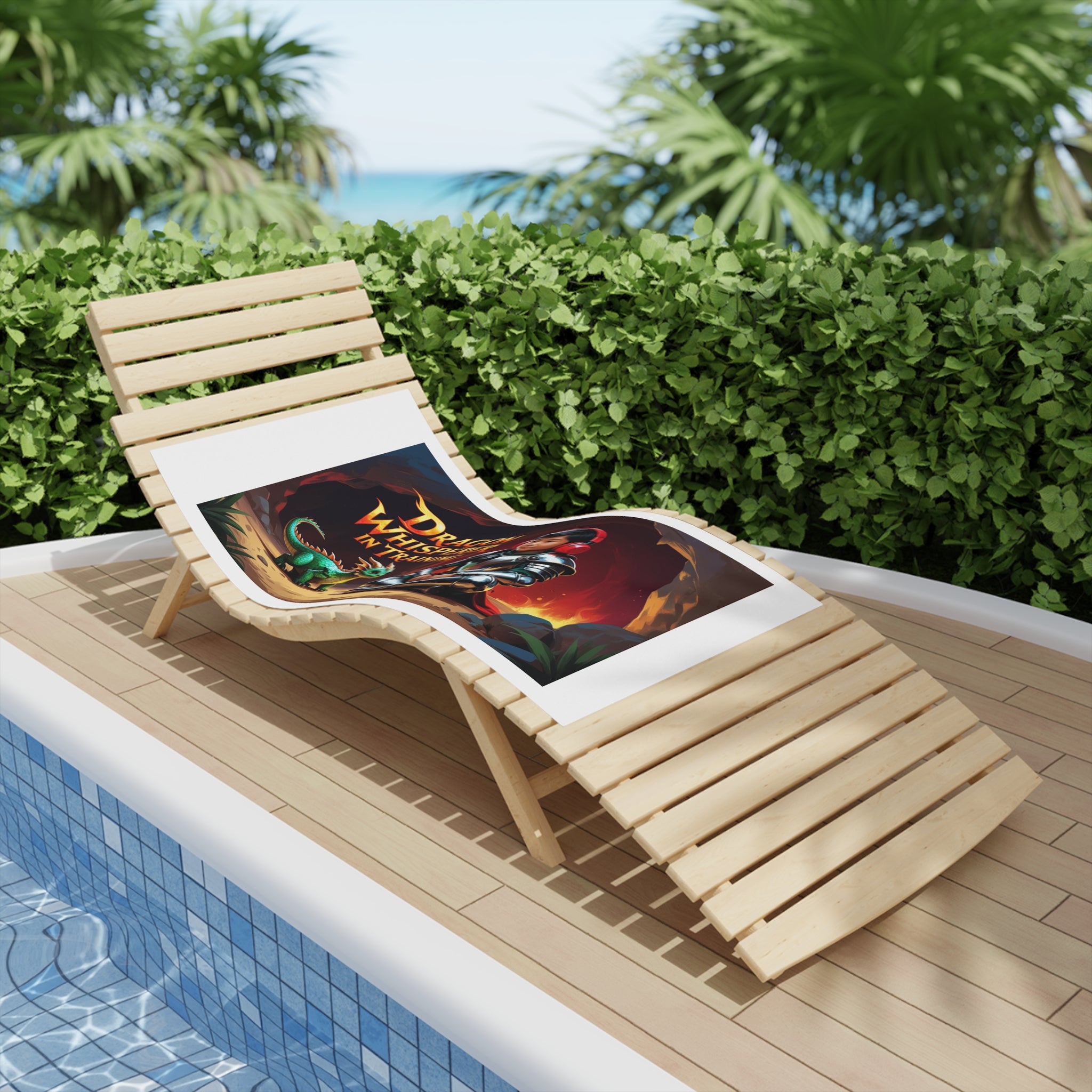 Fun Dragon Whisperer (Boy) Beach Towel, Kid’s Beach Towel, Aquatic Fun, Summer Vibes, Vacation Essential, Pool Party Accessory