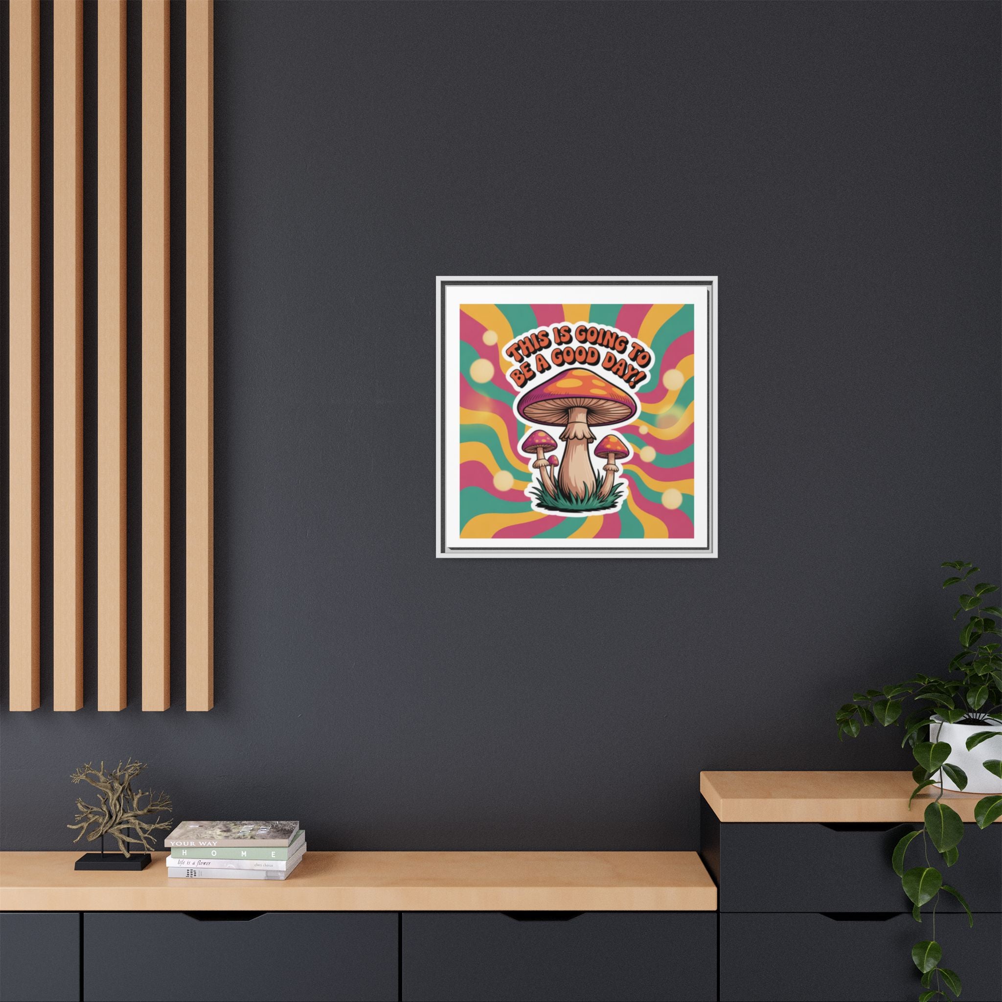 Colorful Framed Canvas Art - "This Is Going To Be A Good Day!" - Positive Vibe Decor, Wall Art for Home, Gift for Friends, Happy Day [...]