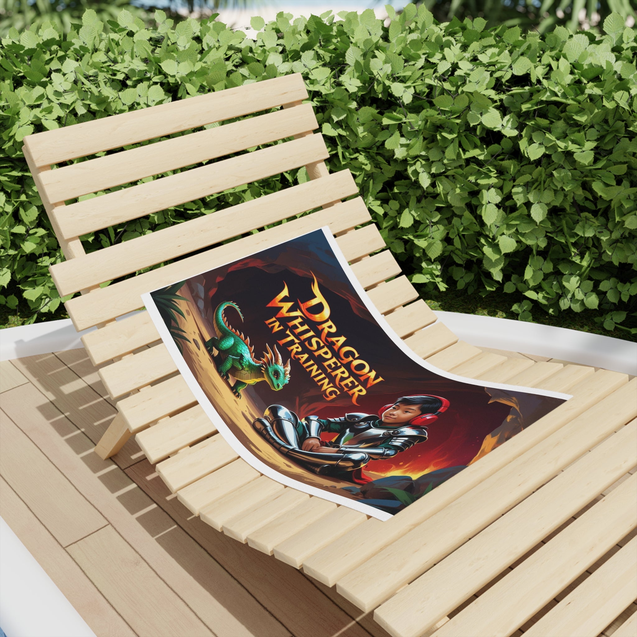 Fun Dragon Whisperer (Boy) Beach Towel, Kid’s Beach Towel, Aquatic Fun, Summer Vibes, Vacation Essential, Pool Party Accessory