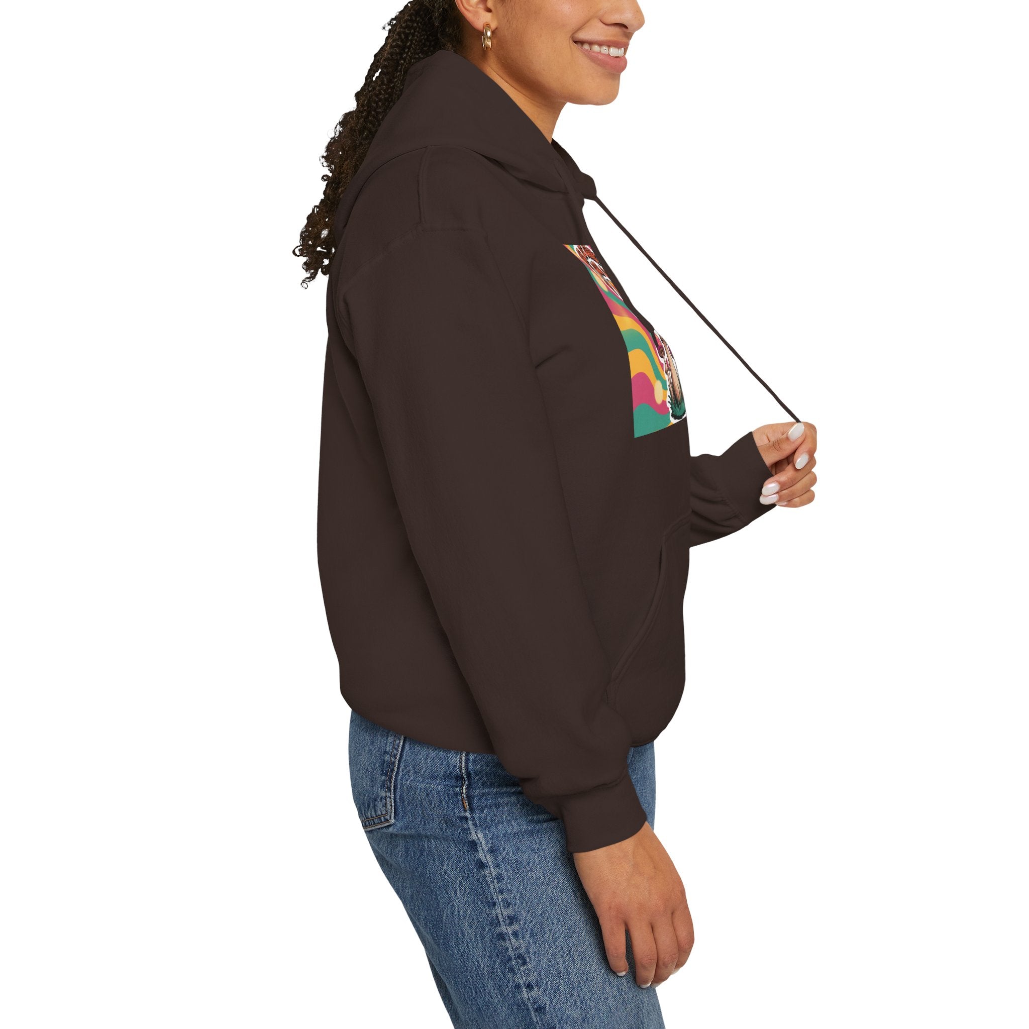 Groovy Mushroom Hoodie - Psychedelic Sweatshirt for Festivals, Cozy Gift for Nature Lovers, Unisex Pull-over for Good Vibes