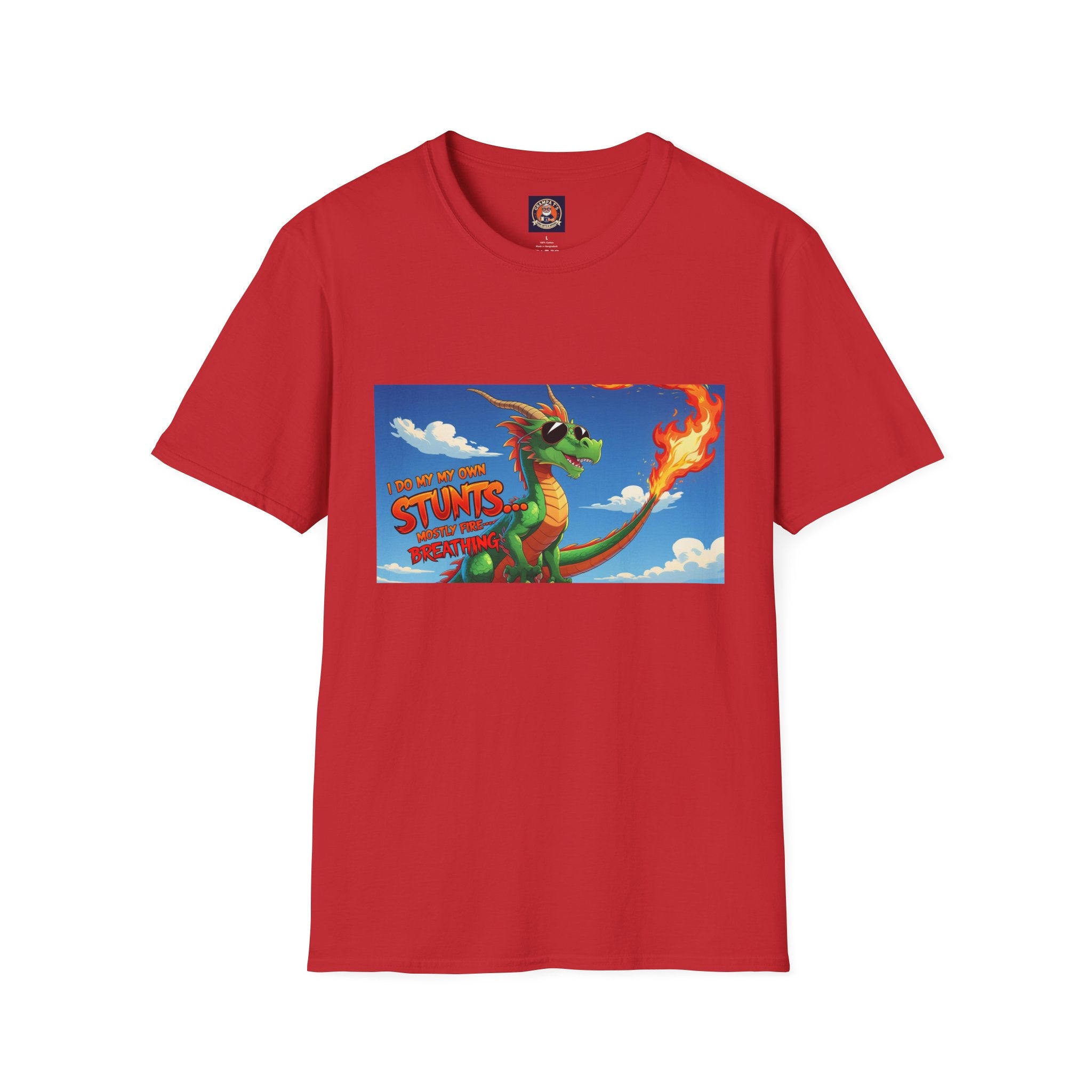 Funny Fire-Breathing Dragon T-Shirt | Fantasy Graphic Tee for Kids and Adults, Unisex Softstyle T-Shirt, Casual Wear, Game Night Apparel, [...]
