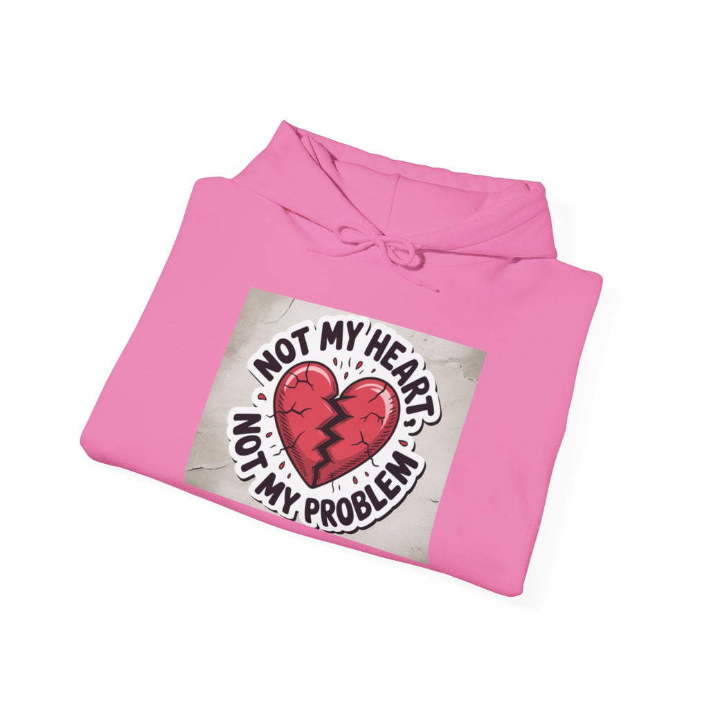 Heartbreak Humor Hoodie, Unisex Hooded Sweatshirt, Funny Gift, Self-Care Apparel, Valentine's Day, Casual Wear, Trendy Fashion