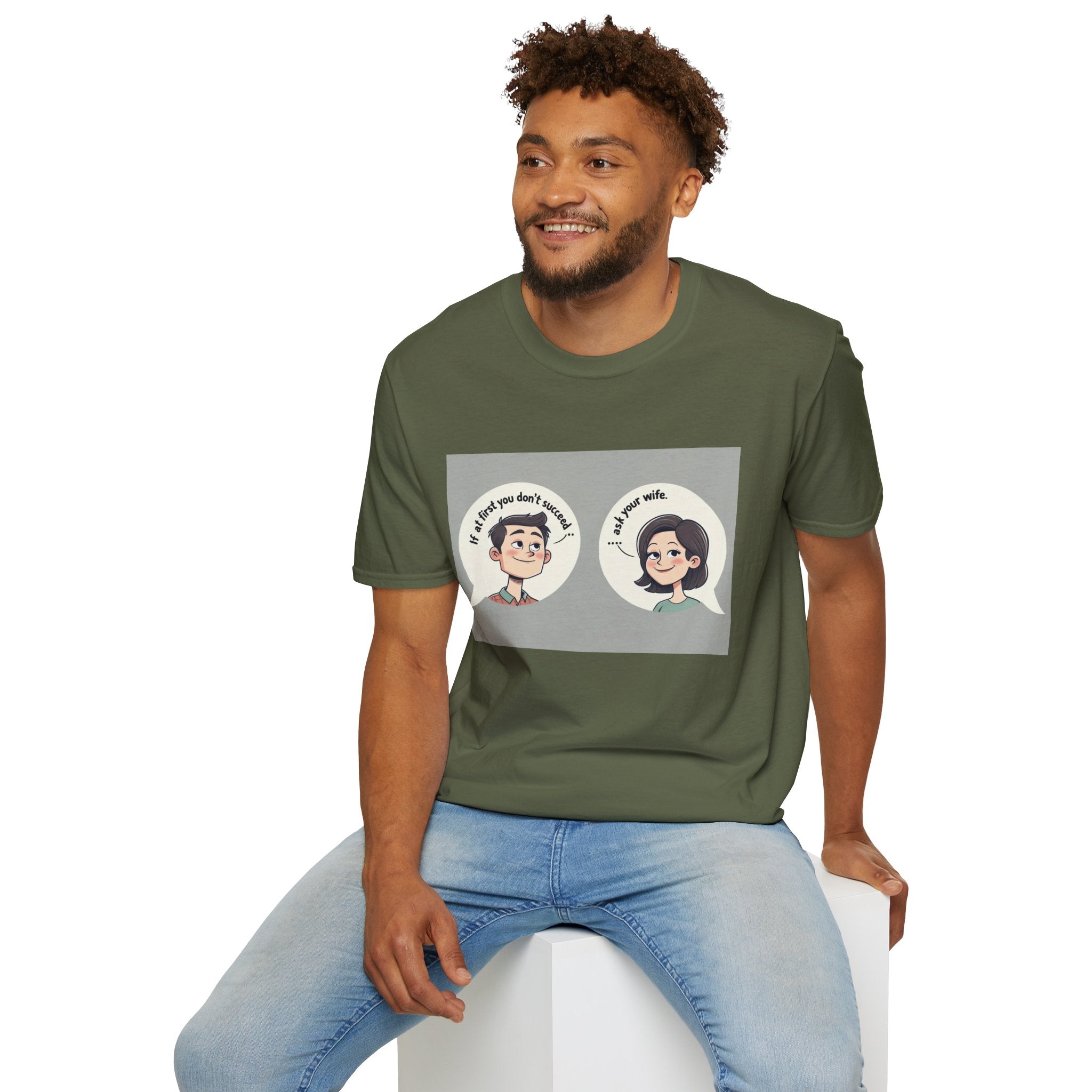 Playful Conversation T-Shirt, Funny Graphic Tee, Unisex Humor Shirt, Casual Wear, Gift for Friends, Quirky Outfit