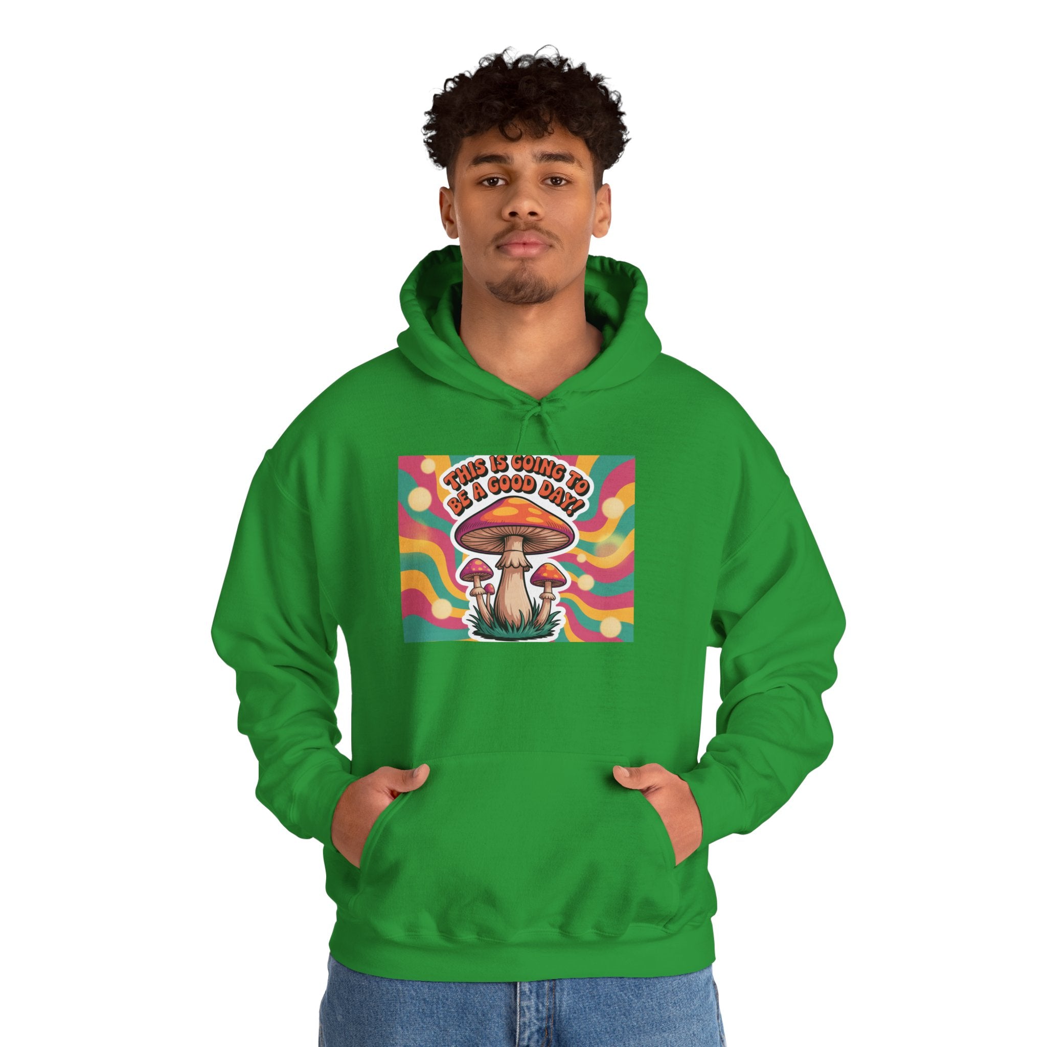Groovy Mushroom Hoodie - Psychedelic Sweatshirt for Festivals, Cozy Gift for Nature Lovers, Unisex Pull-over for Good Vibes