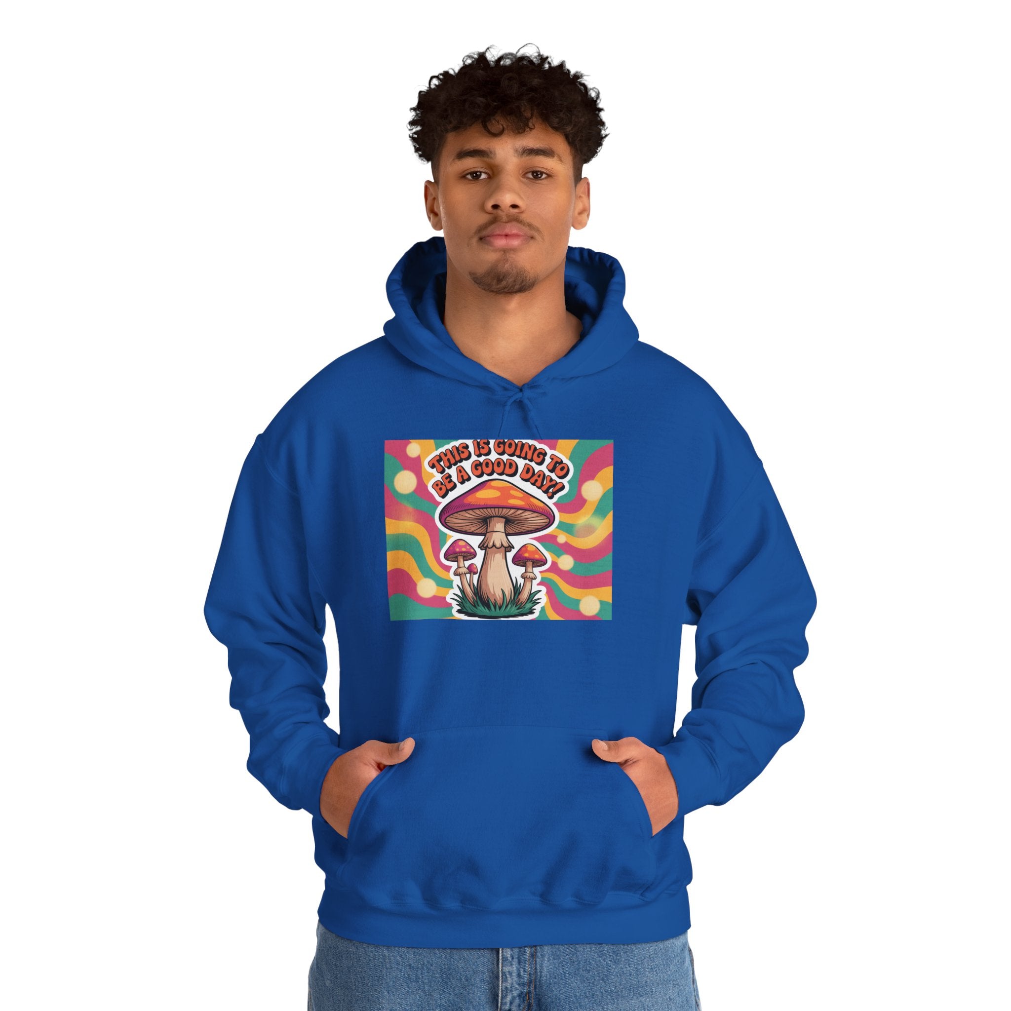 Groovy Mushroom Hoodie - Psychedelic Sweatshirt for Festivals, Cozy Gift for Nature Lovers, Unisex Pull-over for Good Vibes