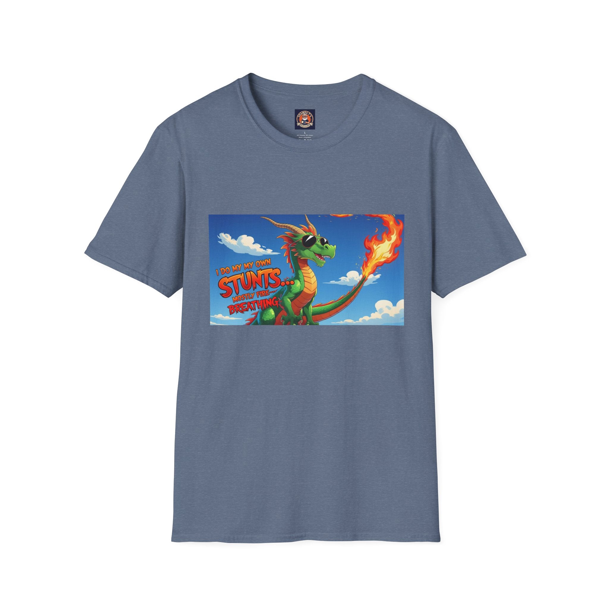 Funny Fire-Breathing Dragon T-Shirt | Fantasy Graphic Tee for Kids and Adults, Unisex Softstyle T-Shirt, Casual Wear, Game Night Apparel, [...]