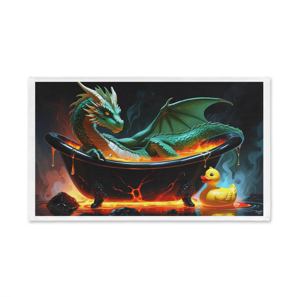 Fun Fantasy Dragon Bath Time Hand Towel, Magical Home Decor, Unique Gift for Kids, Bath Accessories, Dragon Lover Gift