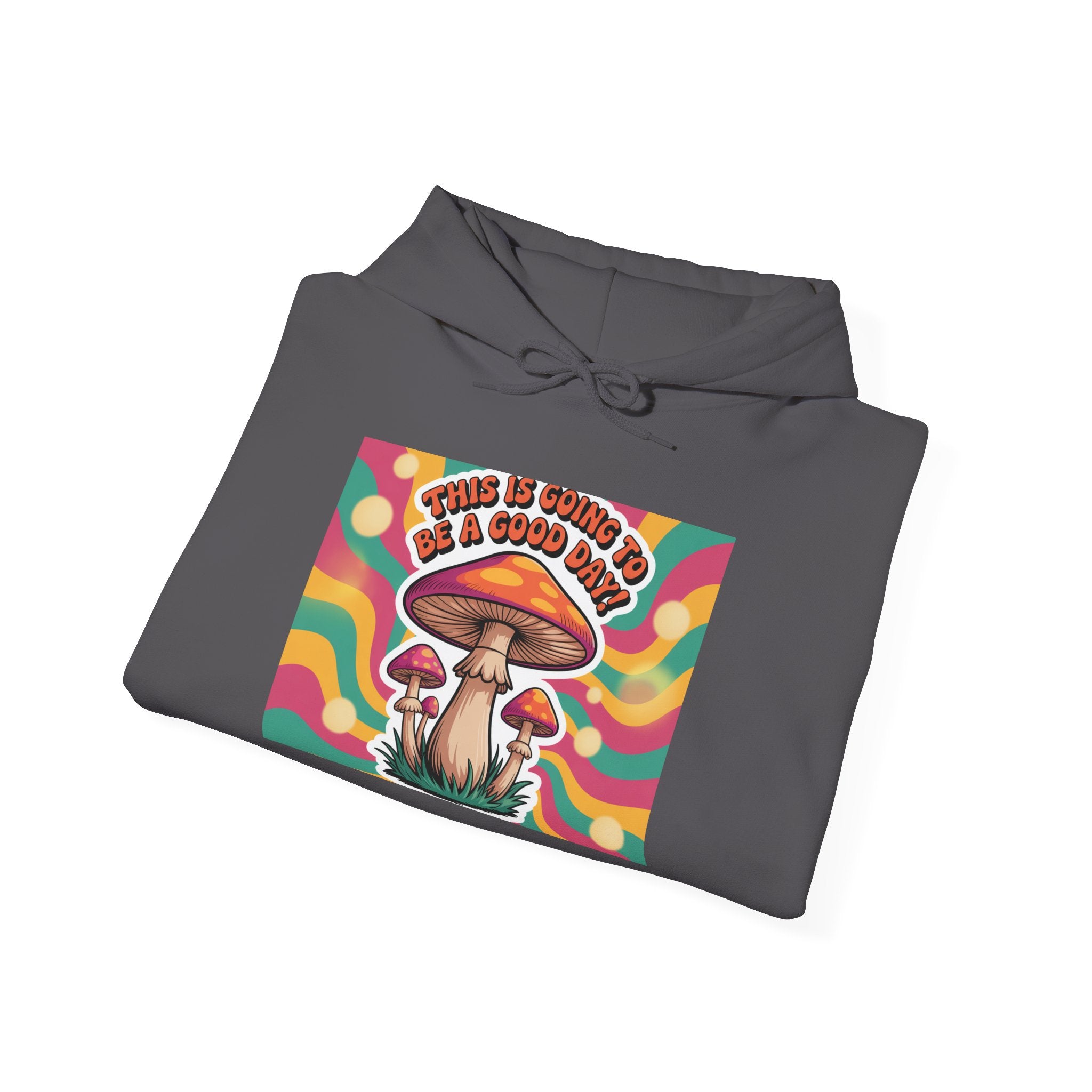 Groovy Mushroom Hoodie - Psychedelic Sweatshirt for Festivals, Cozy Gift for Nature Lovers, Unisex Pull-over for Good Vibes