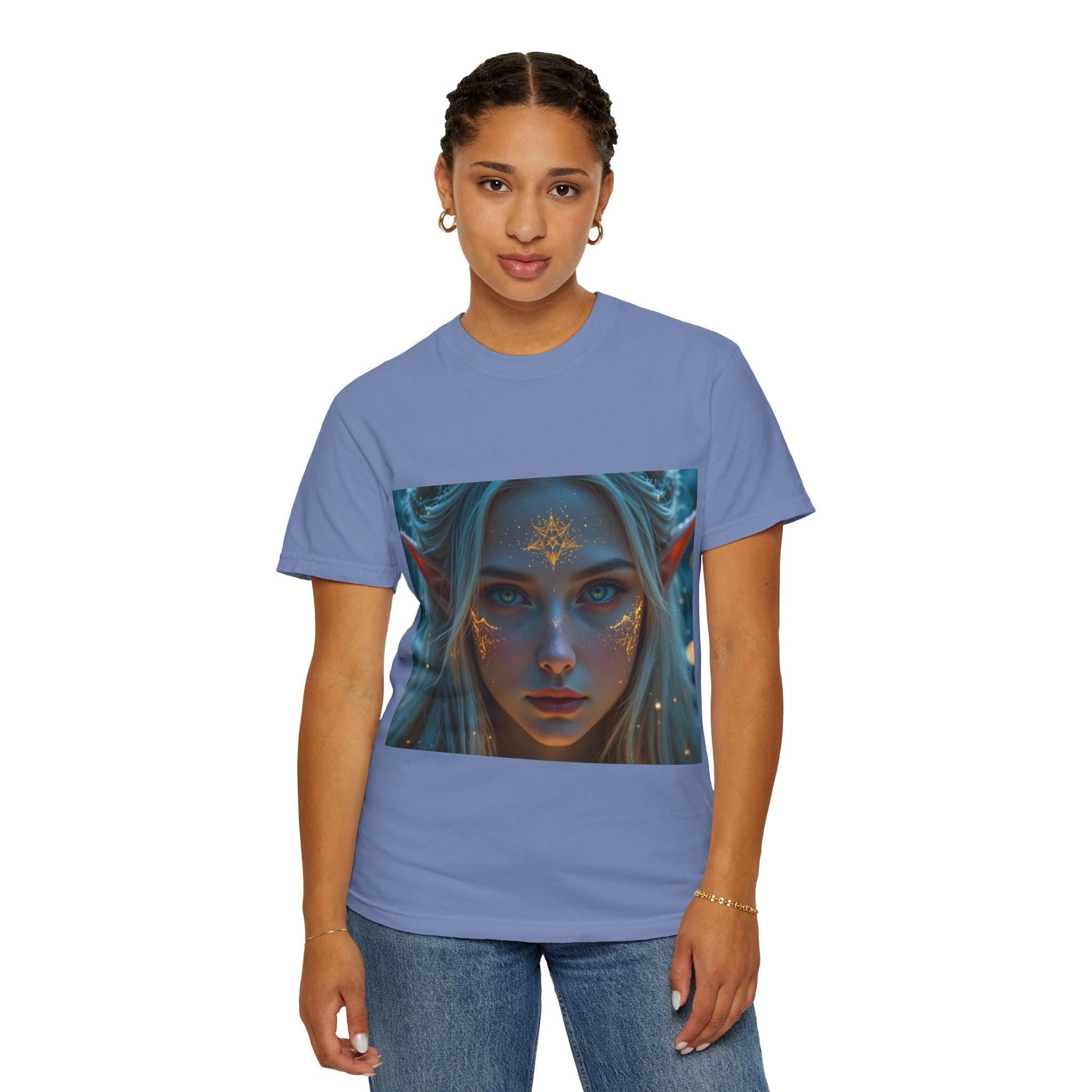 Fantasy-Inspired Elf Princess Unisex T-Shirt, Boho Style Tee for Art Lovers, Gift for Creatives, Dreamy Aesthetic Shirt, Unique Fan Merchandise