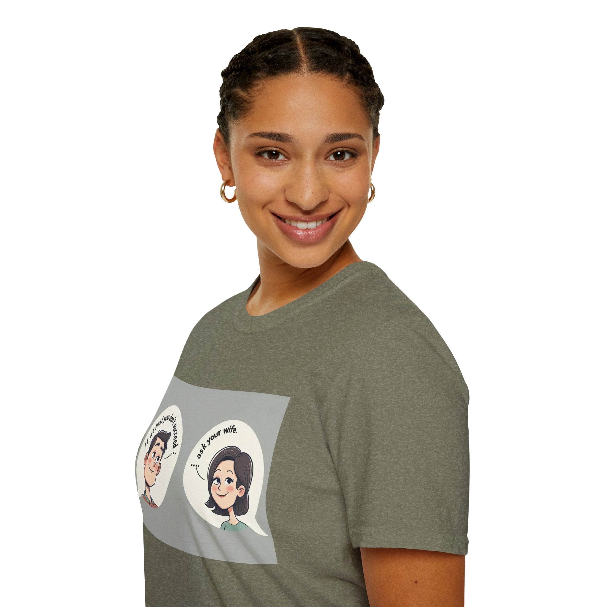 Playful Conversation T-Shirt, Funny Graphic Tee, Unisex Humor Shirt, Casual Wear, Gift for Friends, Quirky Outfit