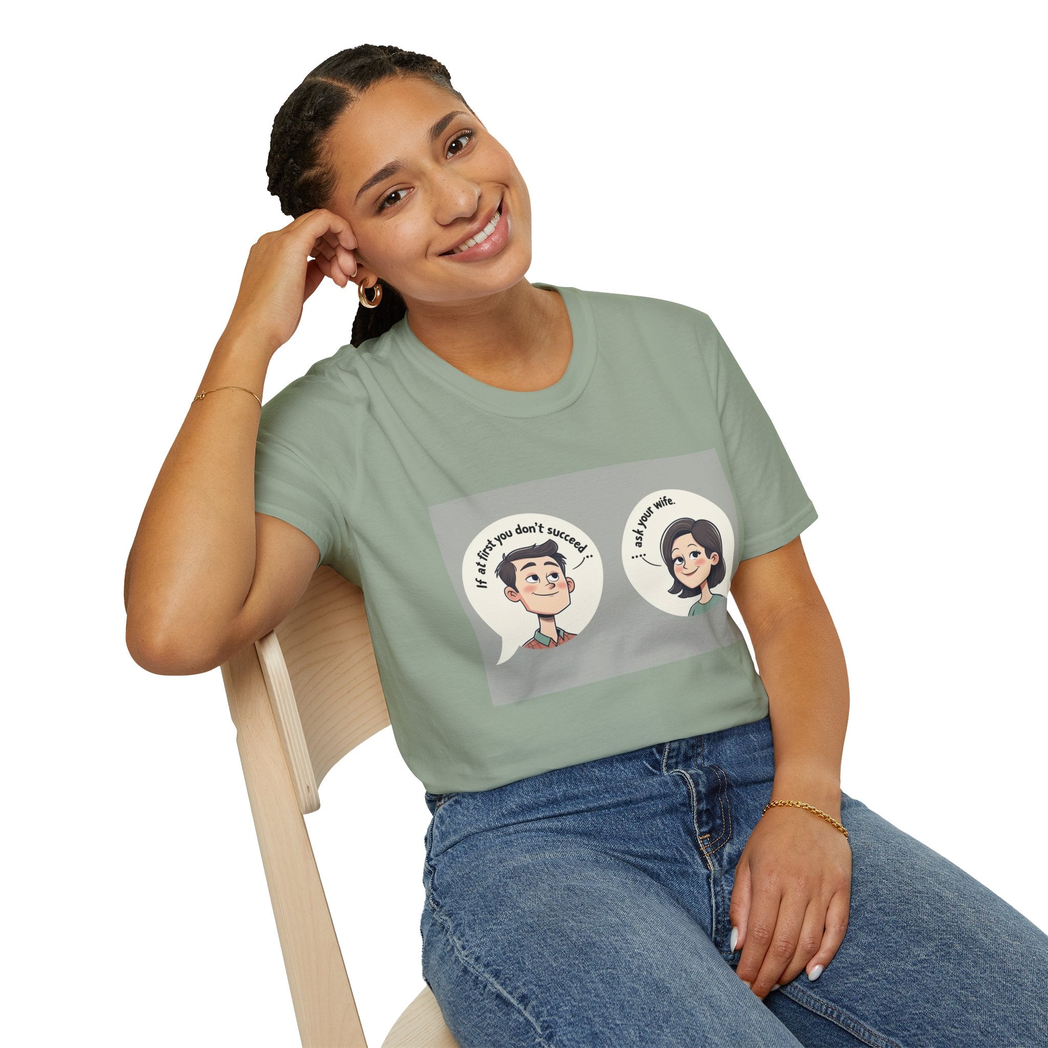 Playful Conversation T-Shirt, Funny Graphic Tee, Unisex Humor Shirt, Casual Wear, Gift for Friends, Quirky Outfit