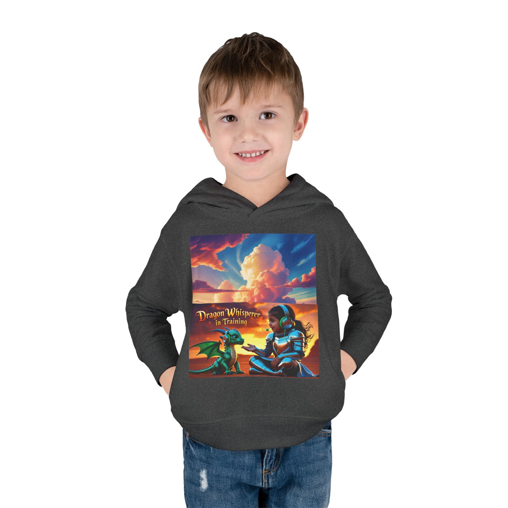 Grampa T’s Toddler Dragon Hoodie – “Dragon Whisperer in Training” Fleece | Cozy Fun Gift for Toddlers, Young Dreamers & Birthday Boys/Girls!