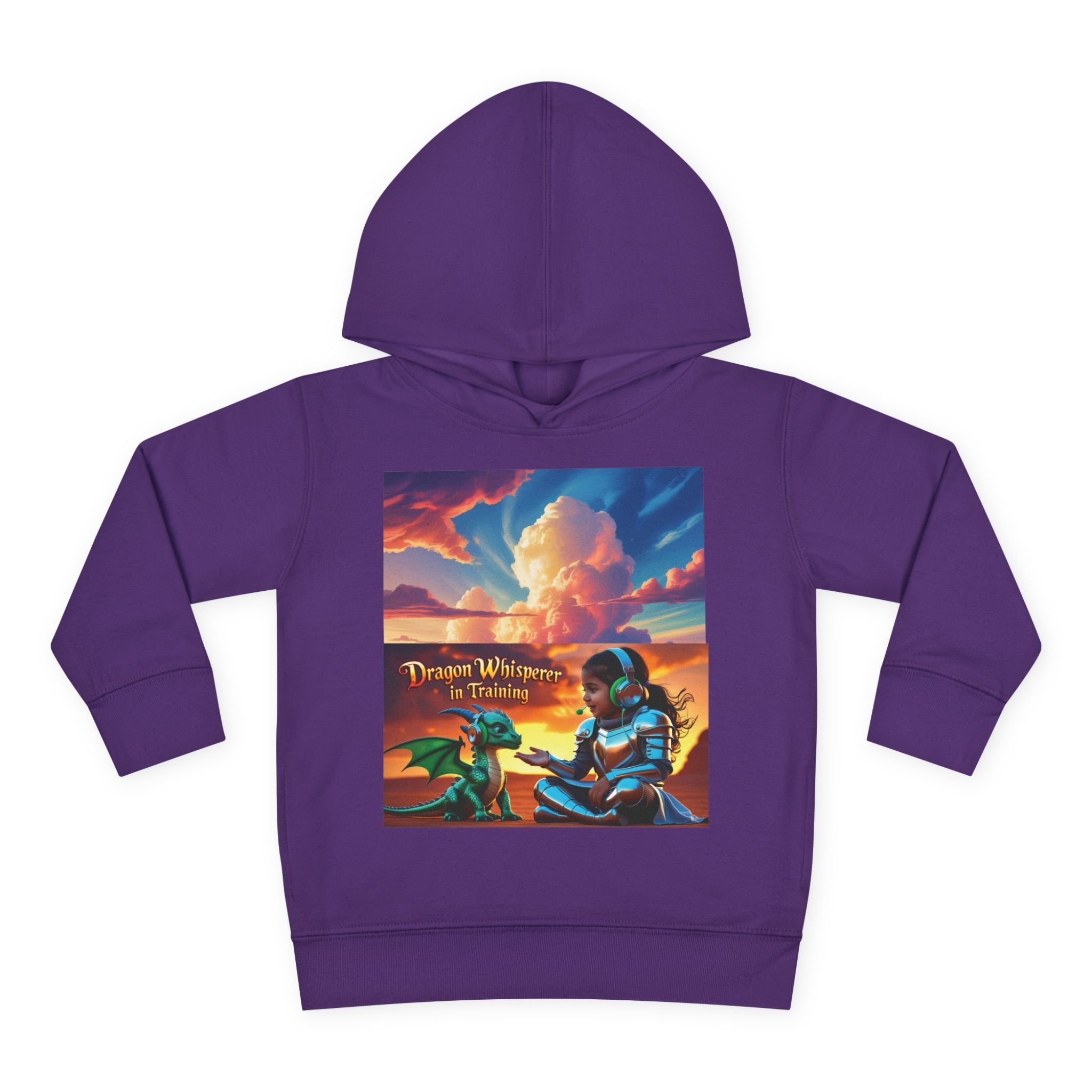 Grampa T’s Toddler Dragon Hoodie – “Dragon Whisperer in Training” Fleece | Cozy Fun Gift for Toddlers, Young Dreamers & Birthday Boys/Girls!