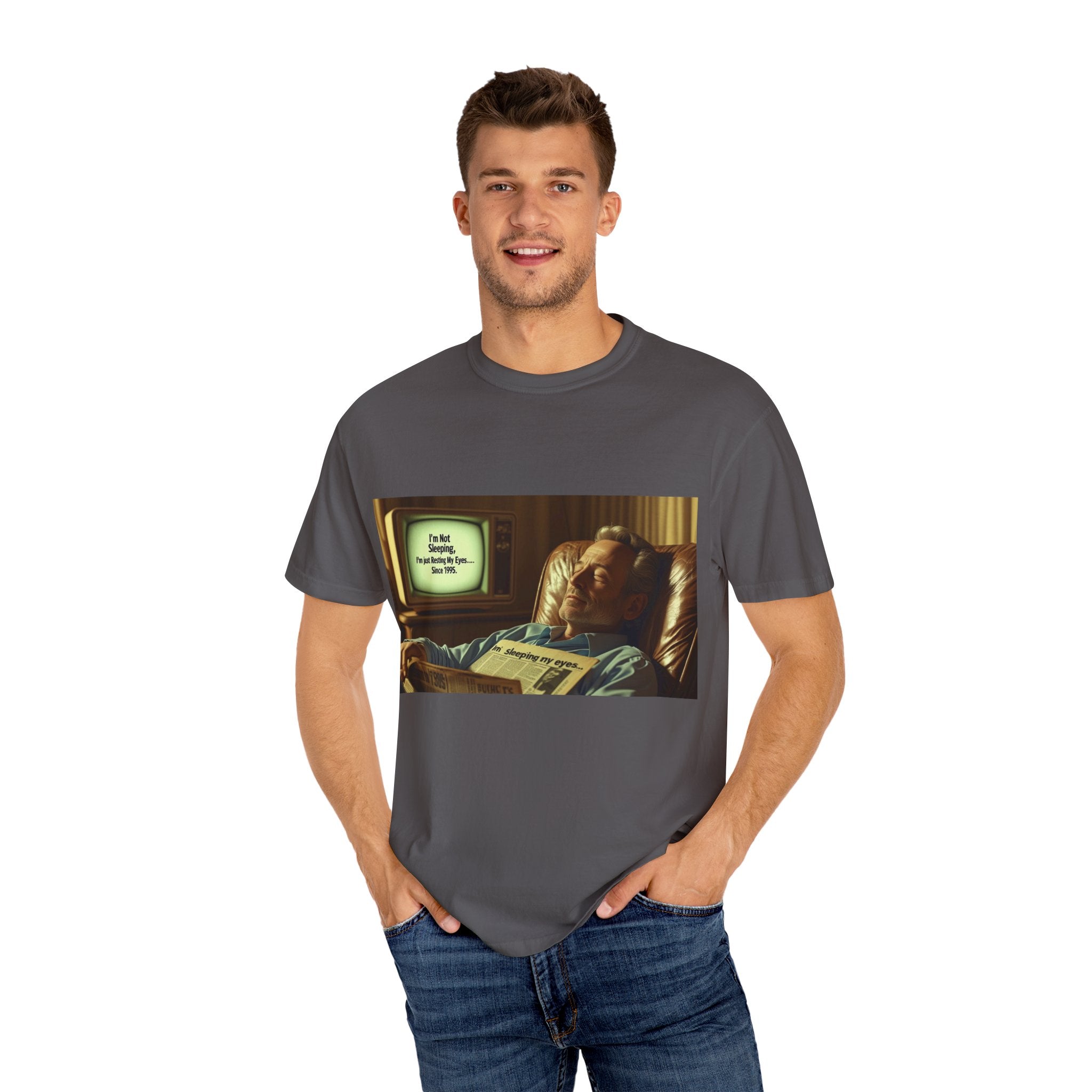 Vintage Humor Graphic Tee, Perfect for Relaxing, Gift for Couch Potatoes, Fun Statement T-Shirt, Father's Day, Casual Wear