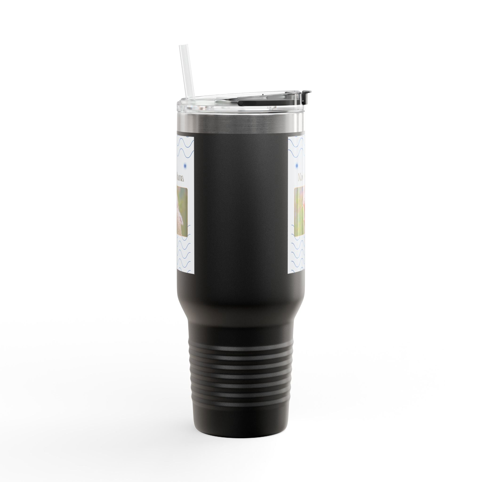 No Prob-Llama 40oz Travel Mug – Funny Llama Coffee Tumbler for Adults | Insulated, Spill-Proof, Adventure-Ready Hydration Gift