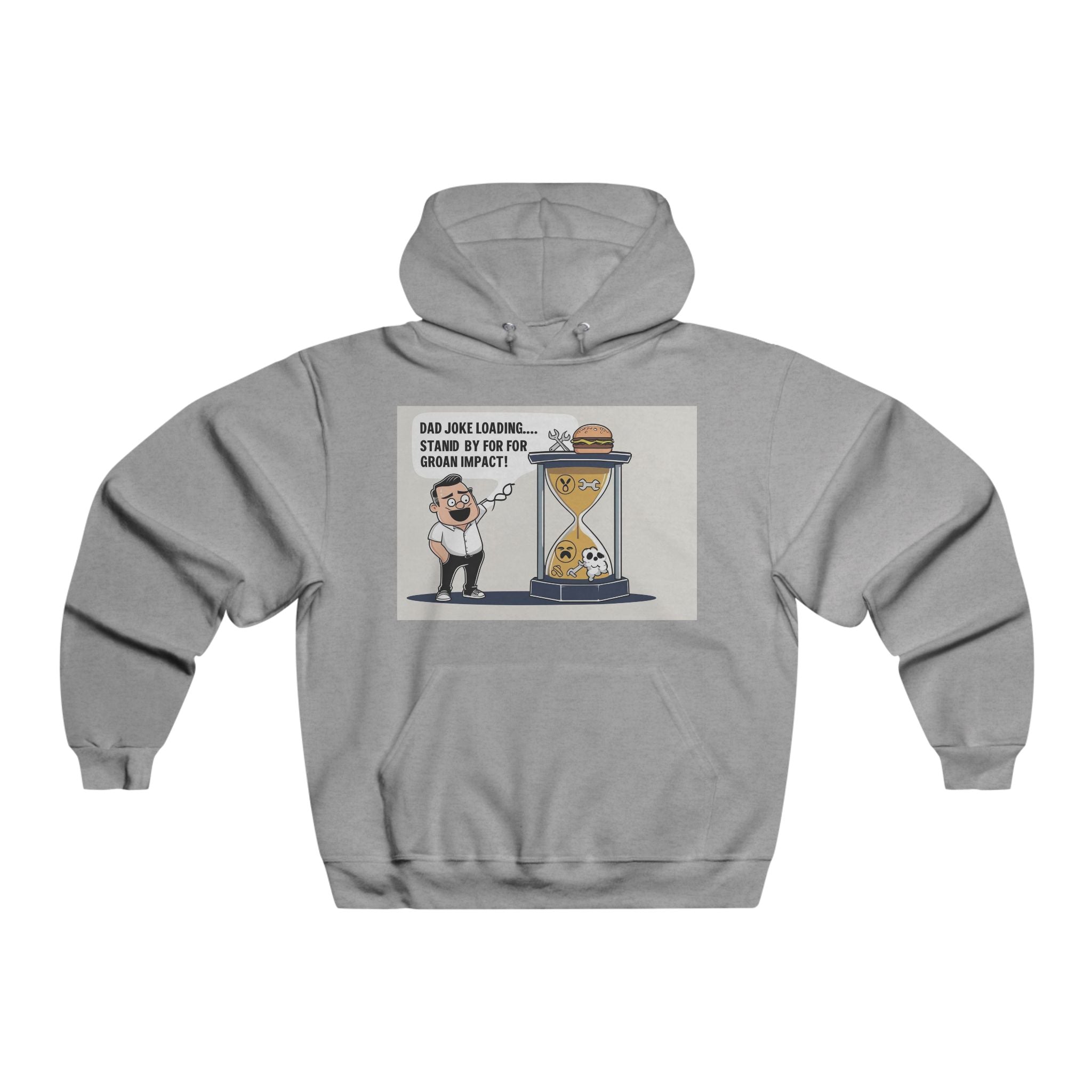 Funny Men's Hoodie with Humorous Design, Gift for Him, Casual Wear, Comfy Sweatshirt, Unique Graphic Apparel