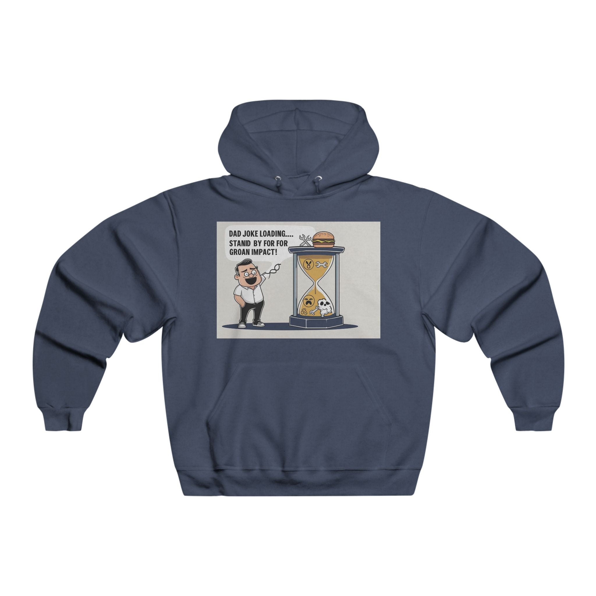 Funny Men's Hoodie with Humorous Design, Gift for Him, Casual Wear, Comfy Sweatshirt, Unique Graphic Apparel