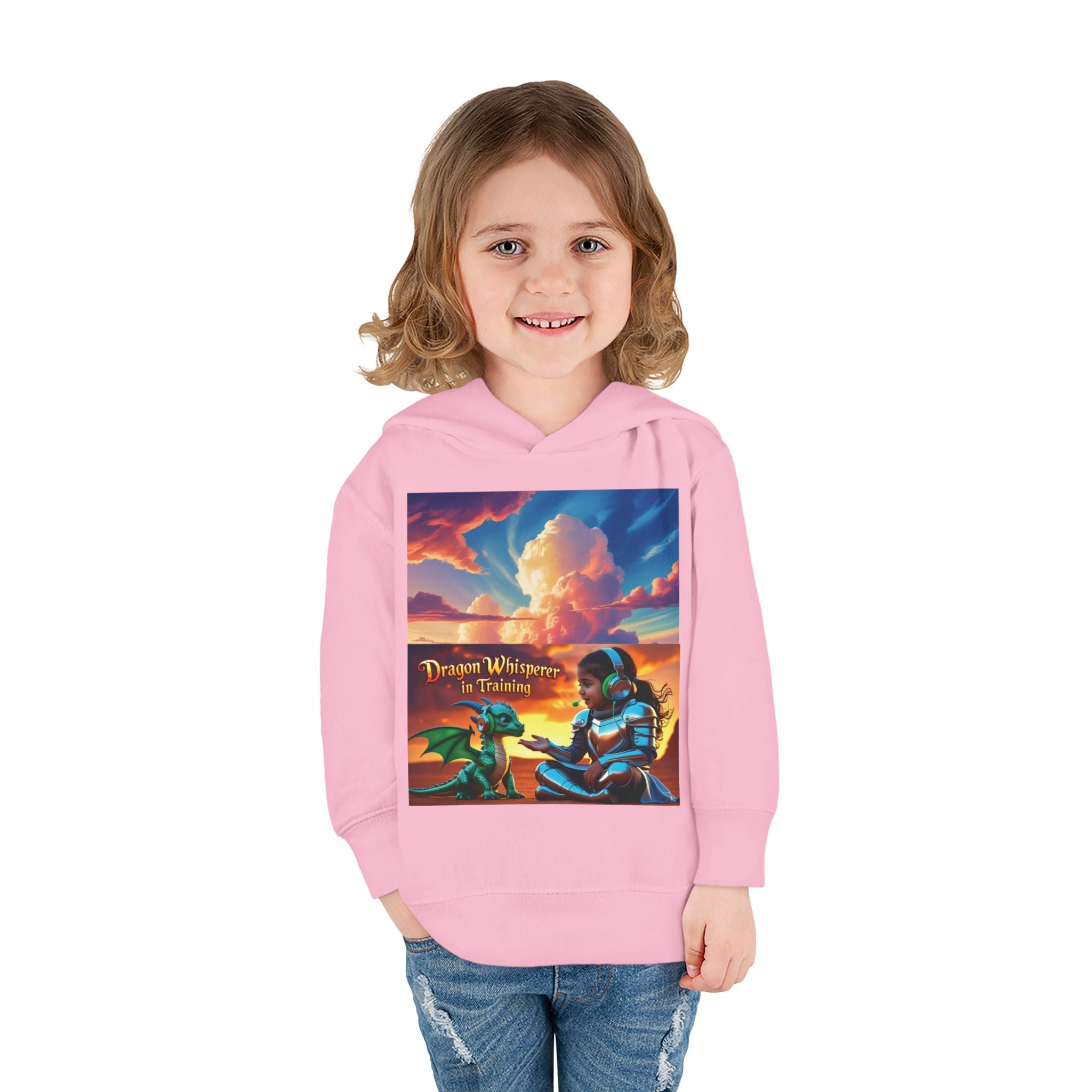 Grampa T’s Toddler Dragon Hoodie – “Dragon Whisperer in Training” Fleece | Cozy Fun Gift for Toddlers, Young Dreamers & Birthday Boys/Girls!