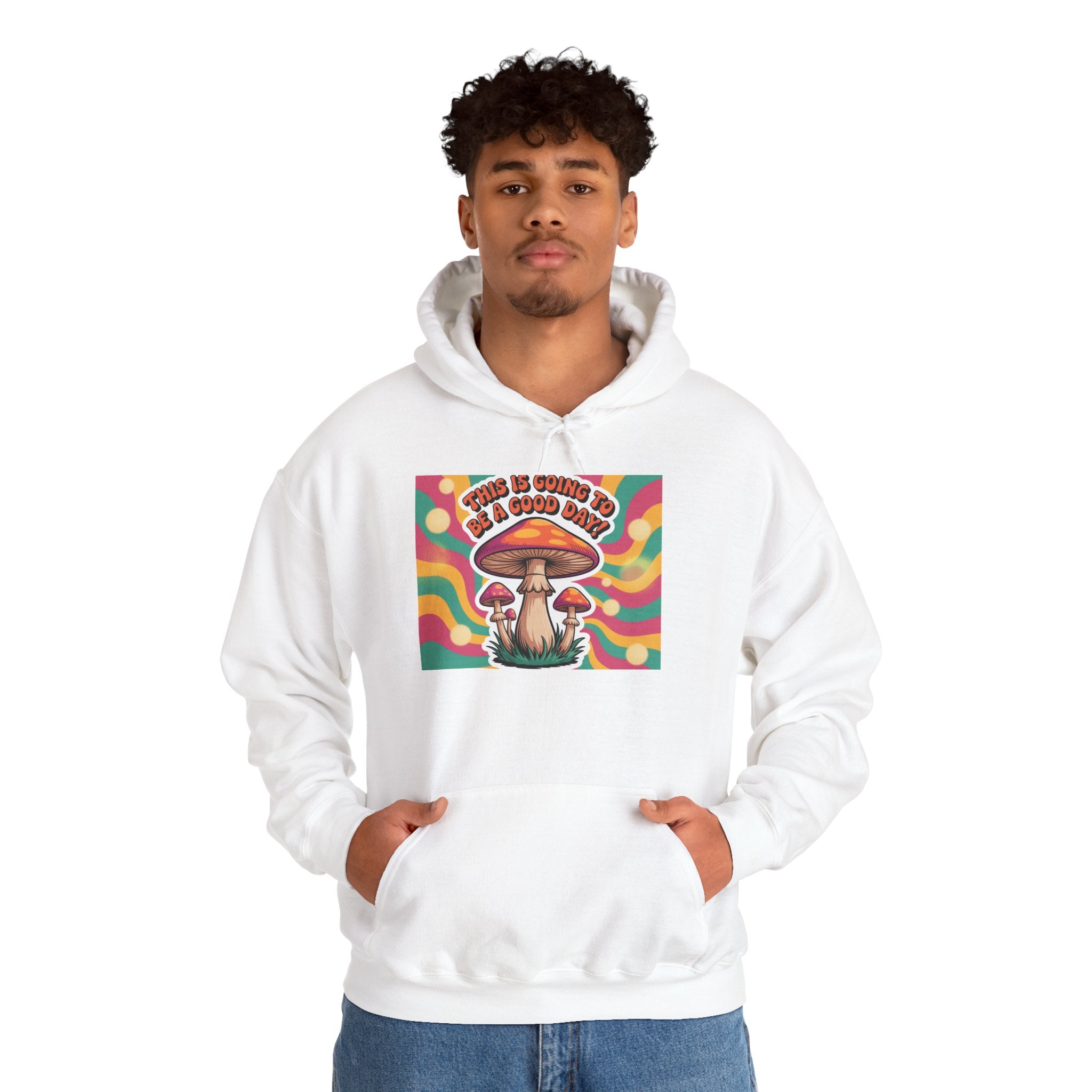 Groovy Mushroom Hoodie - Psychedelic Sweatshirt for Festivals, Cozy Gift for Nature Lovers, Unisex Pull-over for Good Vibes