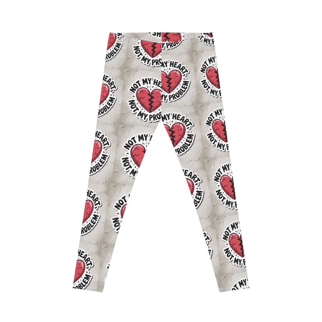 Chic Heartbreak Leggings - Comfort, Fun, Fitness Wear, Valentine's Day Gift, Casual Fashion, Everyday Essentials