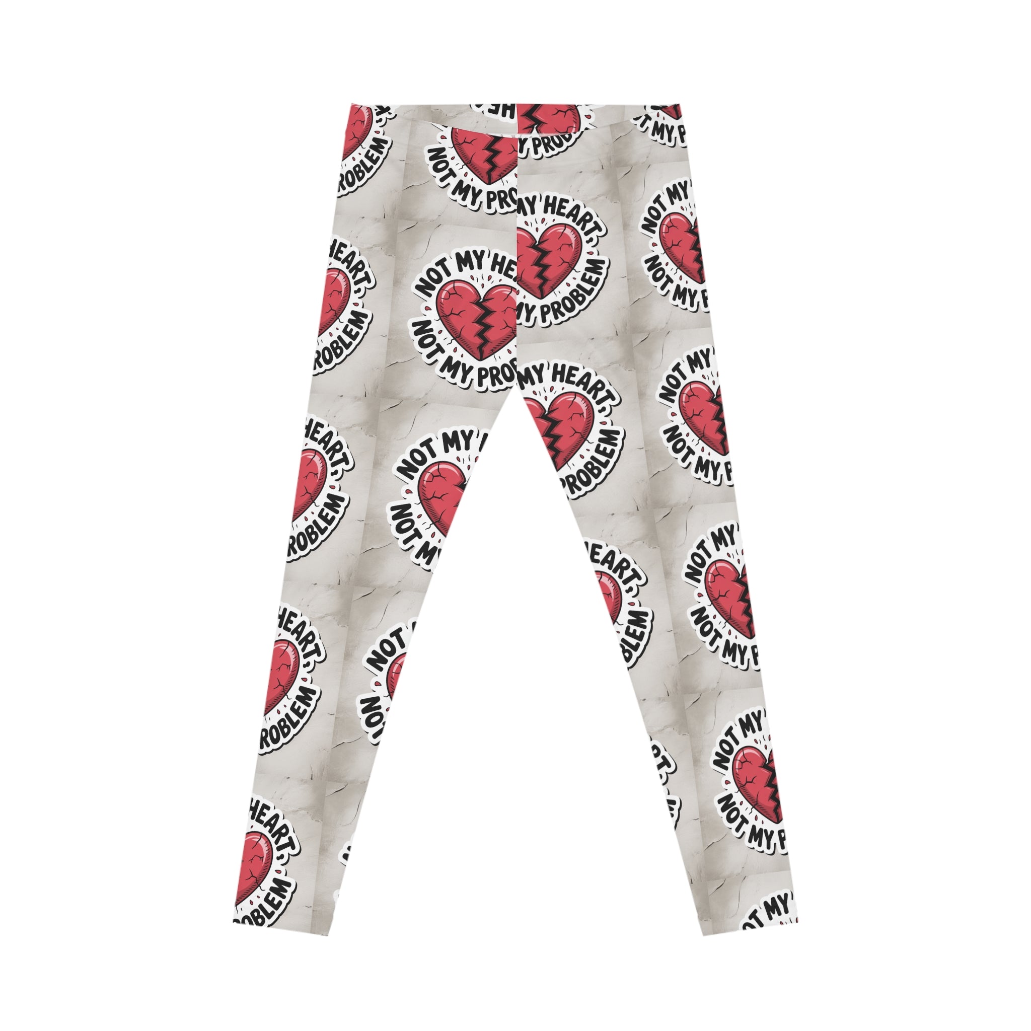 Chic Heartbreak Leggings - Comfort, Fun, Fitness Wear, Valentine's Day Gift, Casual Fashion, Everyday Essentials