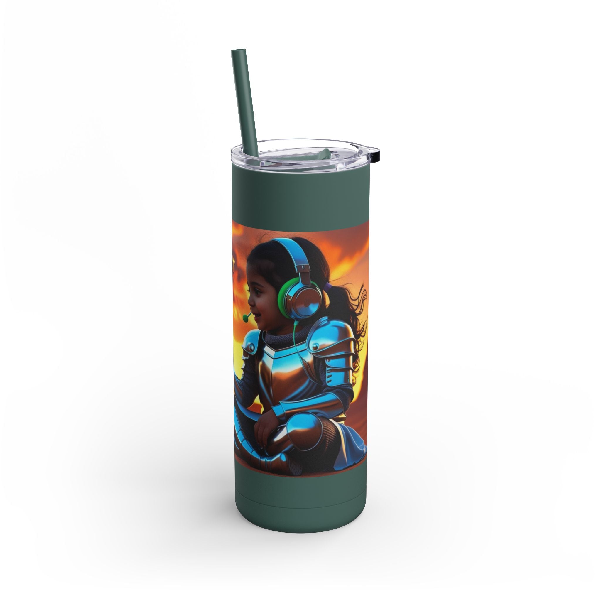 Grampa T’s “Dragon Whisperer Fuel” Matte Tumbler – 20oz Travel Mug for Young Beast Tamers & Fantasy Fanatics | Epic Gift for Kids, Dreamers & Dragon Lovers