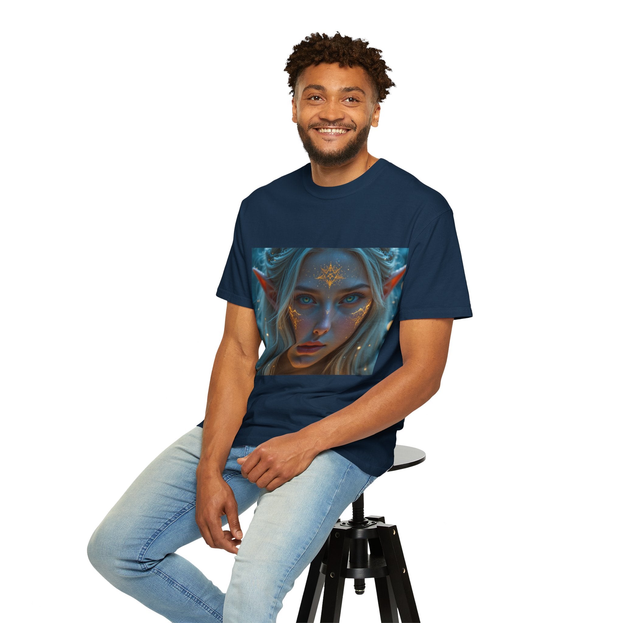 Fantasy-Inspired Elf Princess Unisex T-Shirt, Boho Style Tee for Art Lovers, Gift for Creatives, Dreamy Aesthetic Shirt, Unique Fan Merchandise
