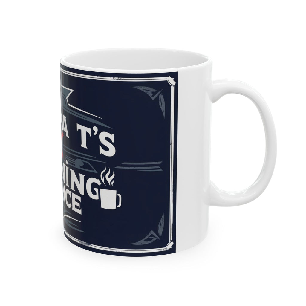 Grampa T's Anti-Morning Alliance Ceramic Mug - Fun Coffee Cup, Gift for Grampa, Coffee Lovers, Humor Mug, Kitchen Decor