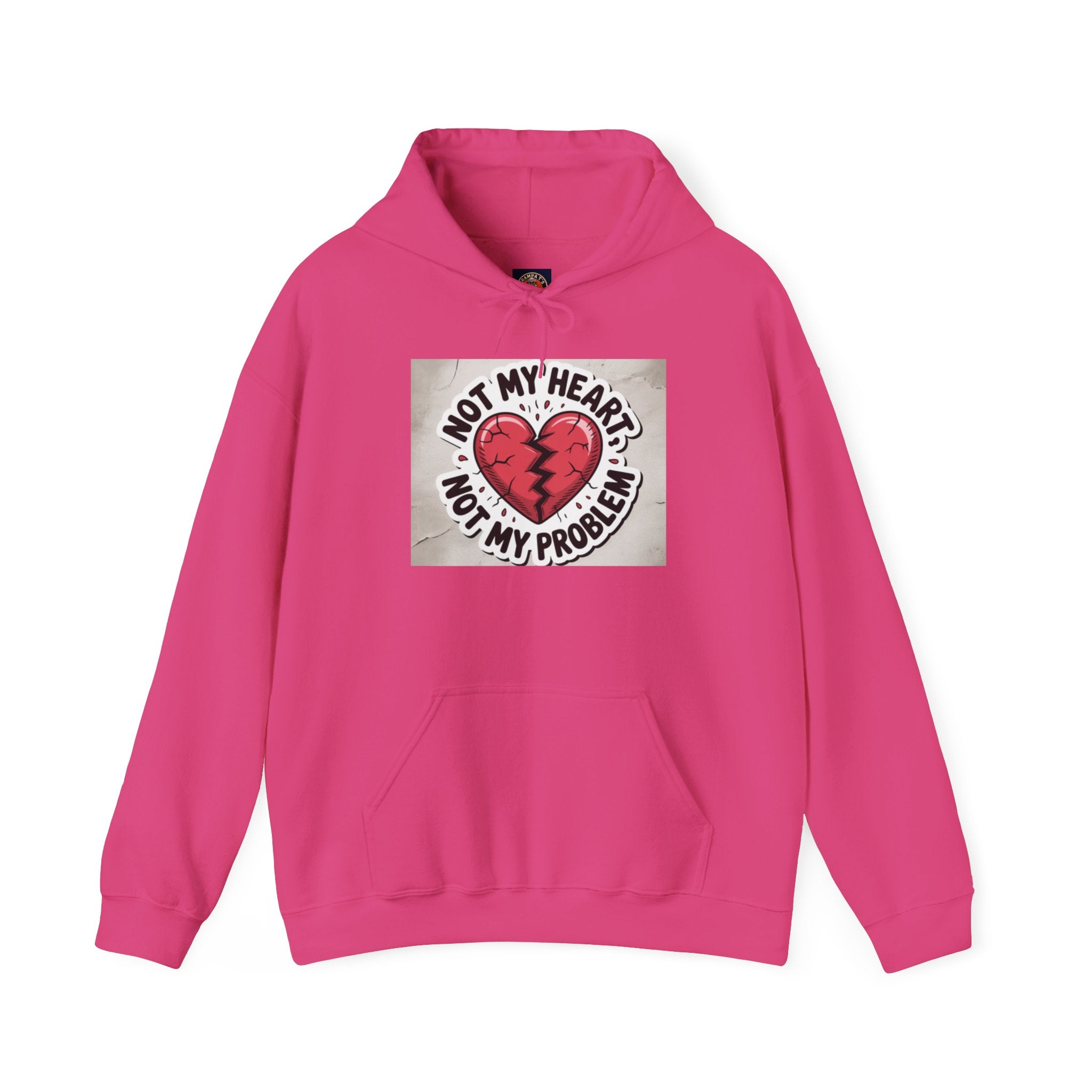 Heartbreak Humor Hoodie, Unisex Hooded Sweatshirt, Funny Gift, Self-Care Apparel, Valentine's Day, Casual Wear, Trendy Fashion