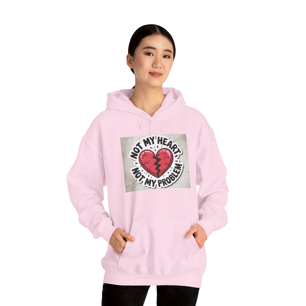 Heartbreak Humor Hoodie, Unisex Hooded Sweatshirt, Funny Gift, Self-Care Apparel, Valentine's Day, Casual Wear, Trendy Fashion