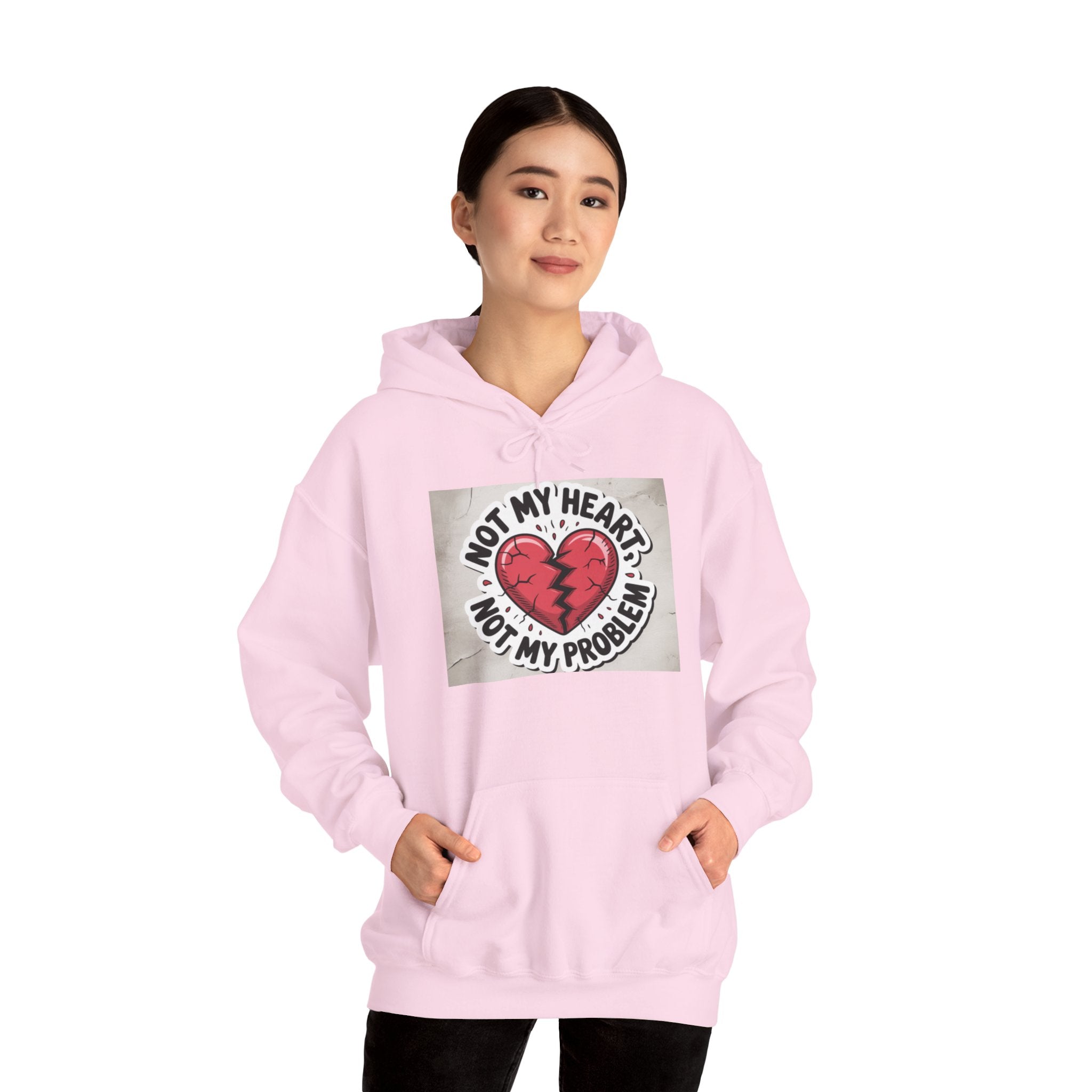 Heartbreak Humor Hoodie, Unisex Hooded Sweatshirt, Funny Gift, Self-Care Apparel, Valentine's Day, Casual Wear, Trendy Fashion