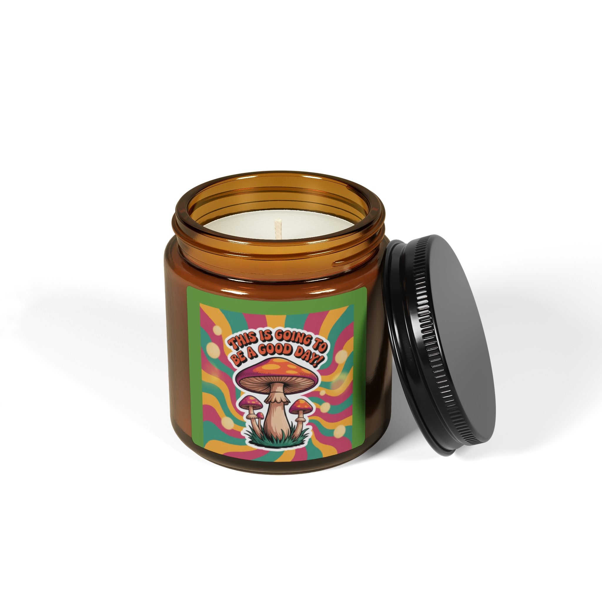 Scented Soy Candle - Groovy Day Vibe, Aromatherapy Gift, Home Decor, Mindfulness Relaxation, Eco-Friendly Candle