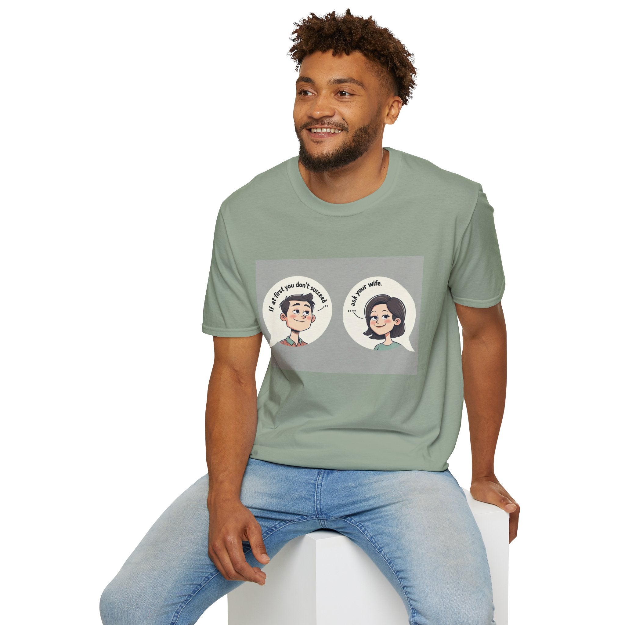 Playful Conversation T-Shirt, Funny Graphic Tee, Unisex Humor Shirt, Casual Wear, Gift for Friends, Quirky Outfit